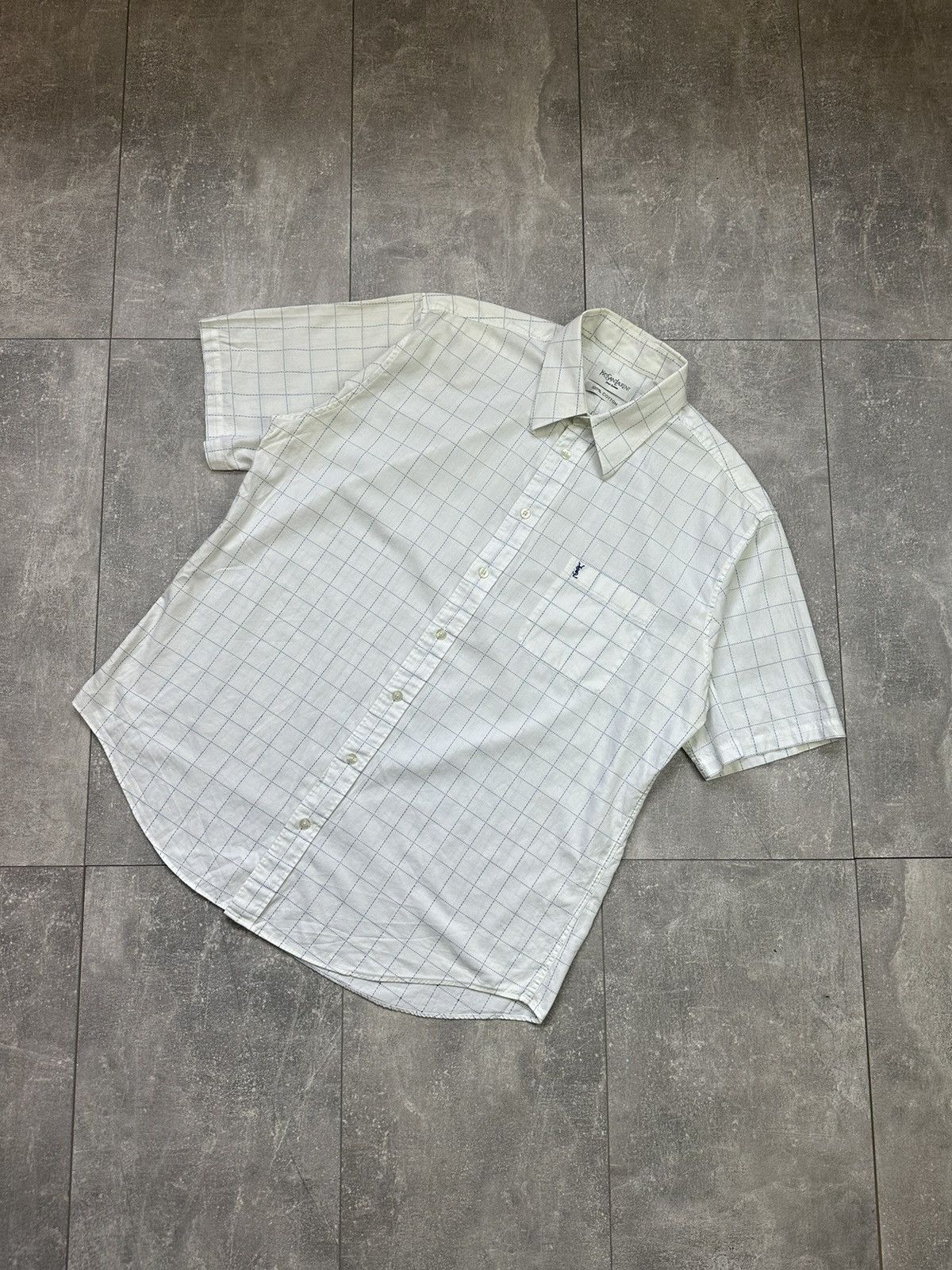 Other YvesSaintLauren Small Logo Luxury Shirts Button Up Size US L / EU 52-54 / 3 - 1 Thumbnail