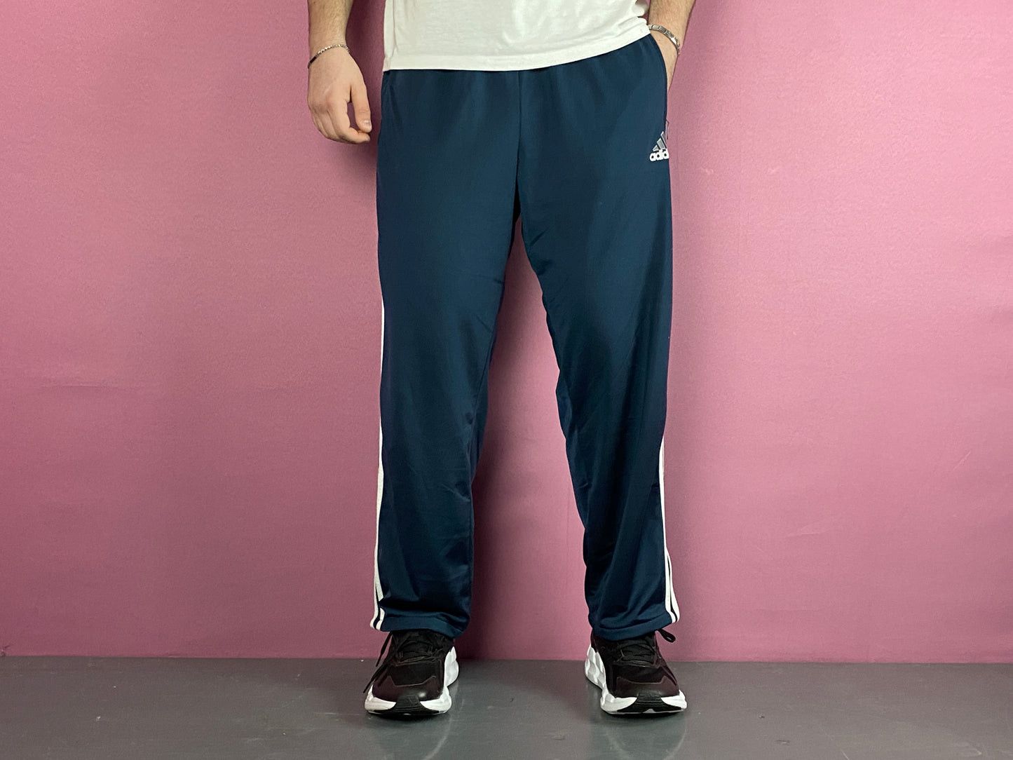 Adidas × Vintage Adidas Vintage Men's Side Striped Track Pants - L Size US 32 / EU 48 - 2 Thumbnail