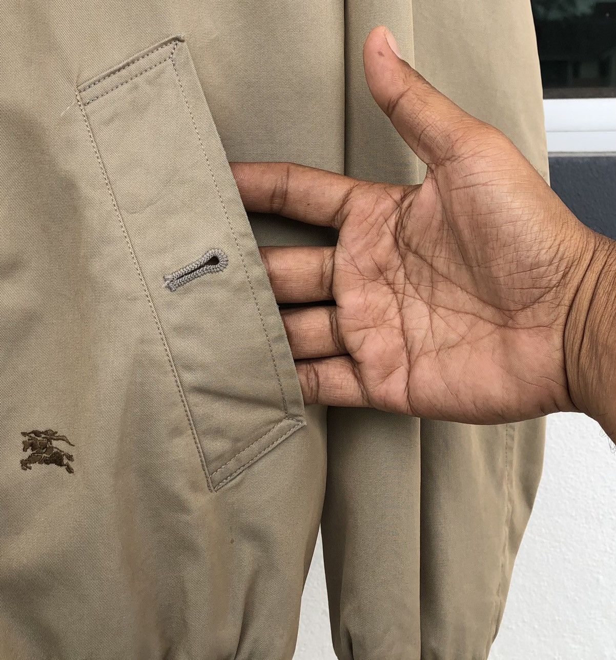 Burberry VTG Burberrys Embroidery Logo Lined Novacheck Bomber Jacket Size US M / EU 48-50 / 2 - 7 Thumbnail