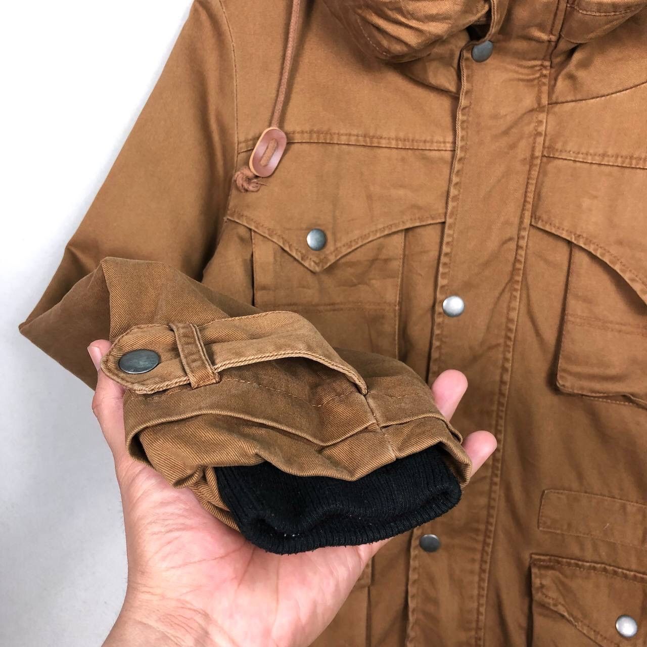 Japanese Brand Power To The People Soft Brown Parkas Jacket Size US M / EU 48-50 / 2 - 5 Thumbnail