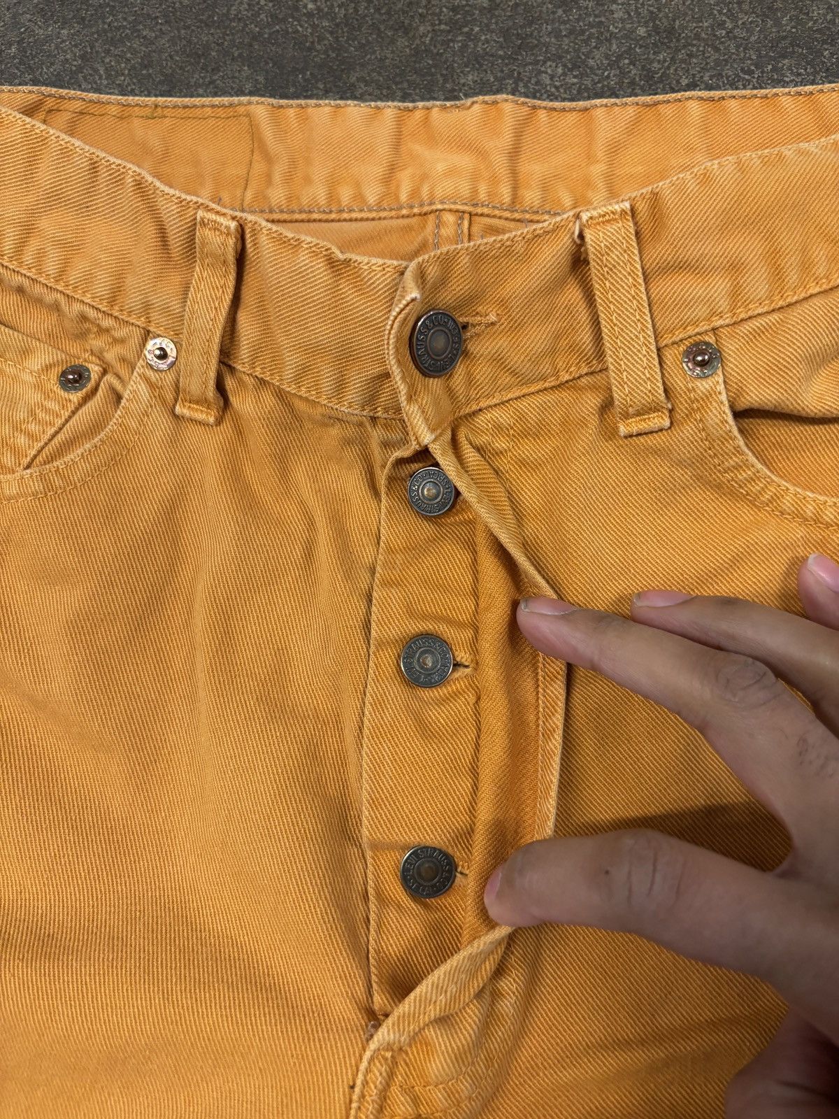 Levi's Levis 517 White Tab Orange Denim Jeans Size US 28 / EU 44 - 7 Thumbnail