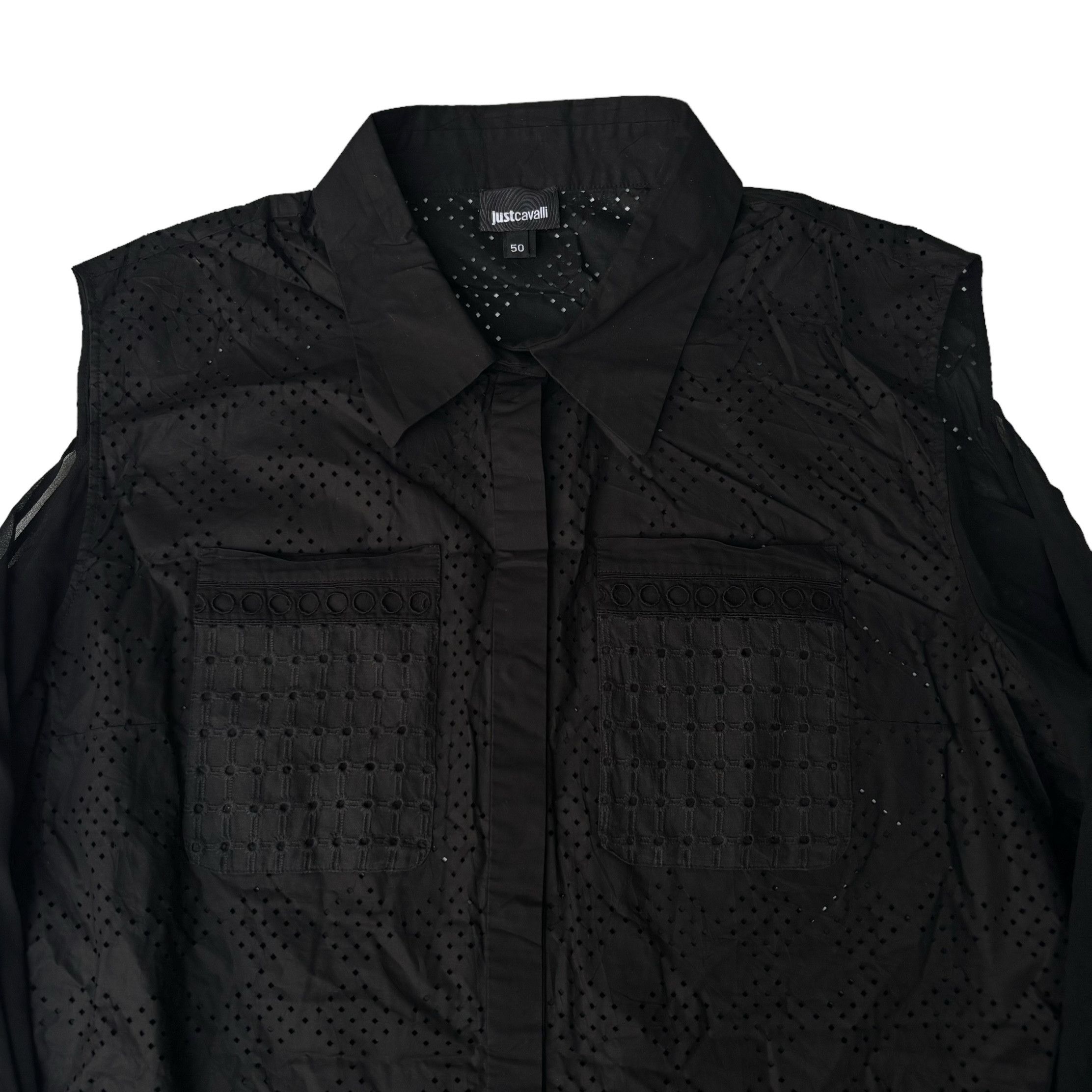 Just Cavalli Just Cavalli Mesh Shirt Size XL / US 12-14 / IT 48-50 - 2 Thumbnail