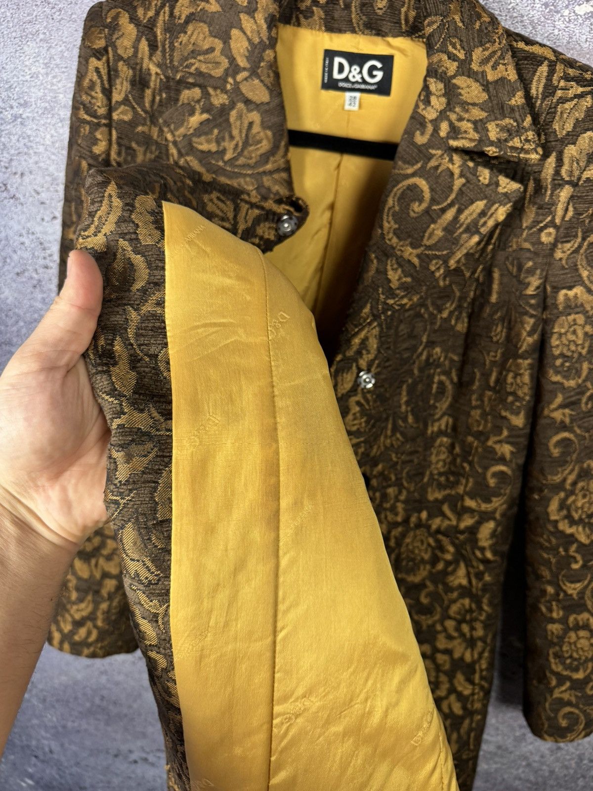 Dolce & Gabbana × Vintage Vintage Dolce Gabbana Retro Paisley Print Woman Coat 28/42sz Size M / US 6-8 / IT 42-44 - 14 Thumbnail