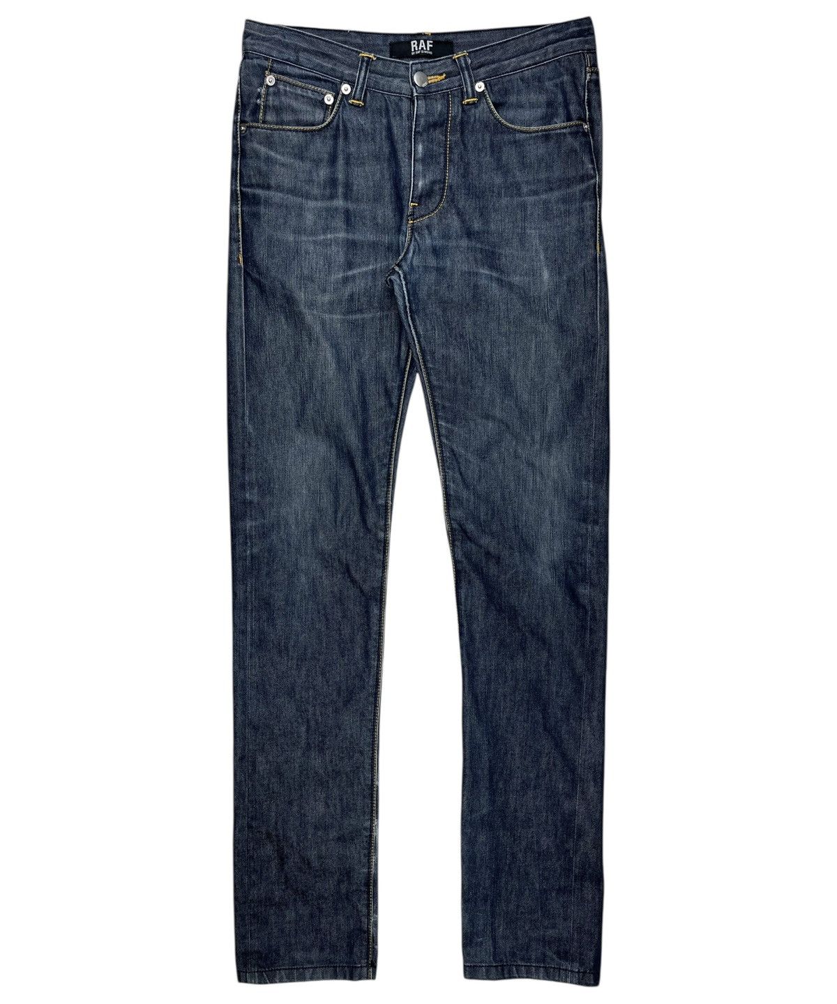 Raf By Raf Simons Patched Denim Jeans