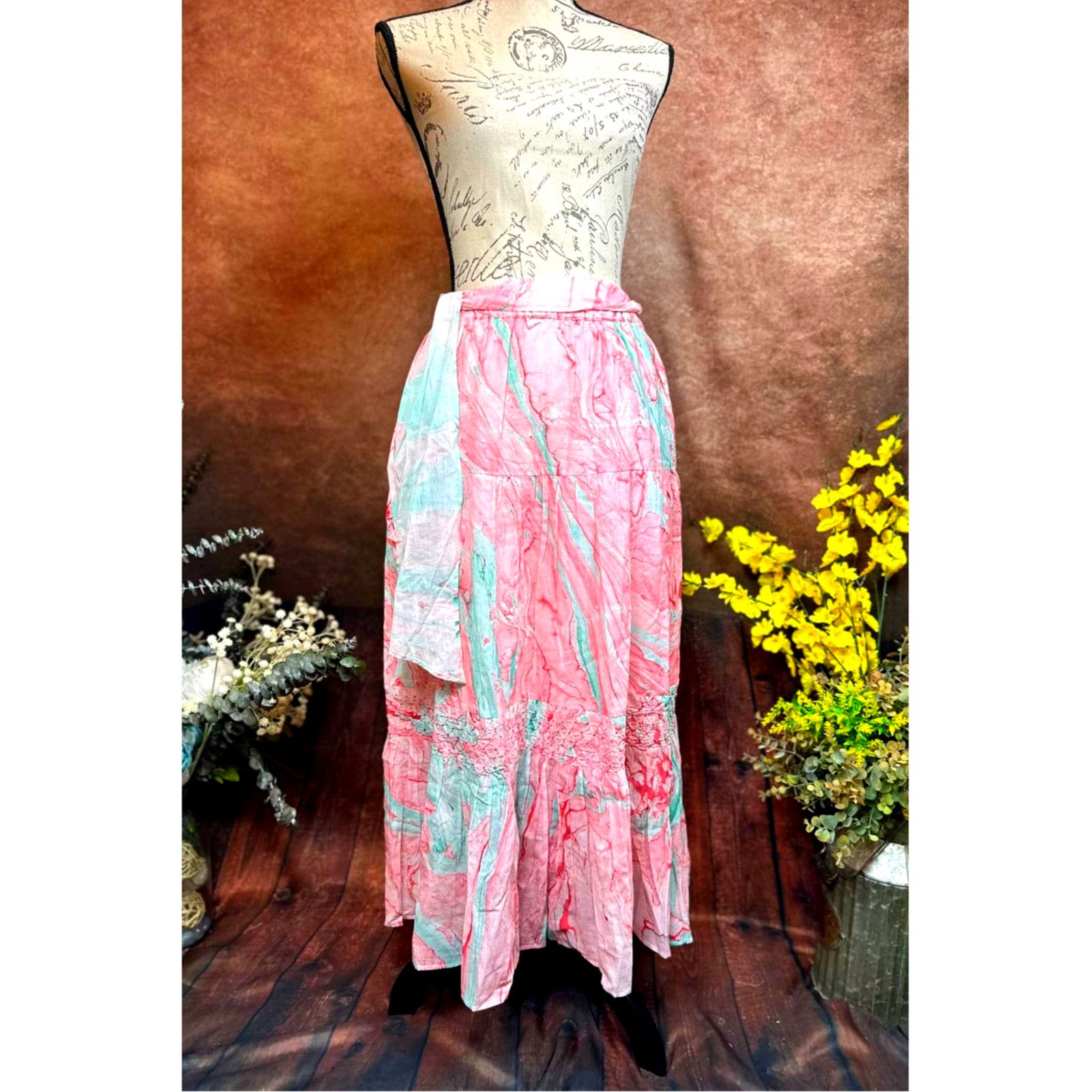 Other St Roche Selma Midi Skirt Pink Marbled size M Size 30" / US 8 / IT 44 - 8 Thumbnail