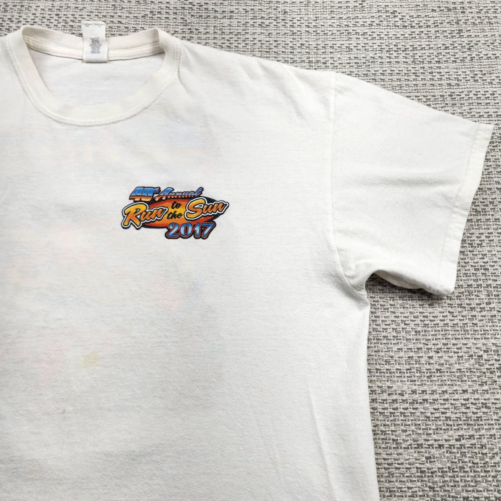Anvil VINTAGE Relics & Rods Run to the Sun Shirt Mens XL White 40th Annual 2017 Lake Havasu City AZ Cars Event T‑Shirt Size US XL / EU 56 / 4 - 6 Thumbnail