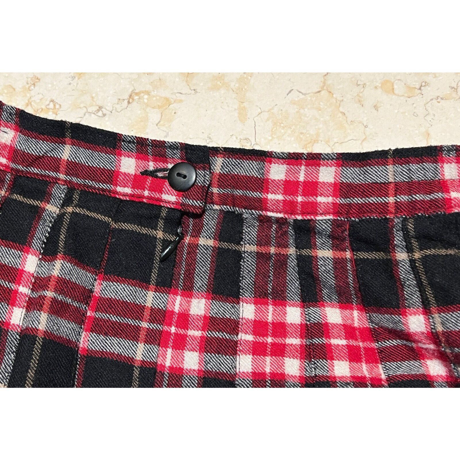Other Vintage NY Collection Women's Plaid Skirt Black Size PM EUC Size 30" / US 8 / IT 44 - 3 Thumbnail