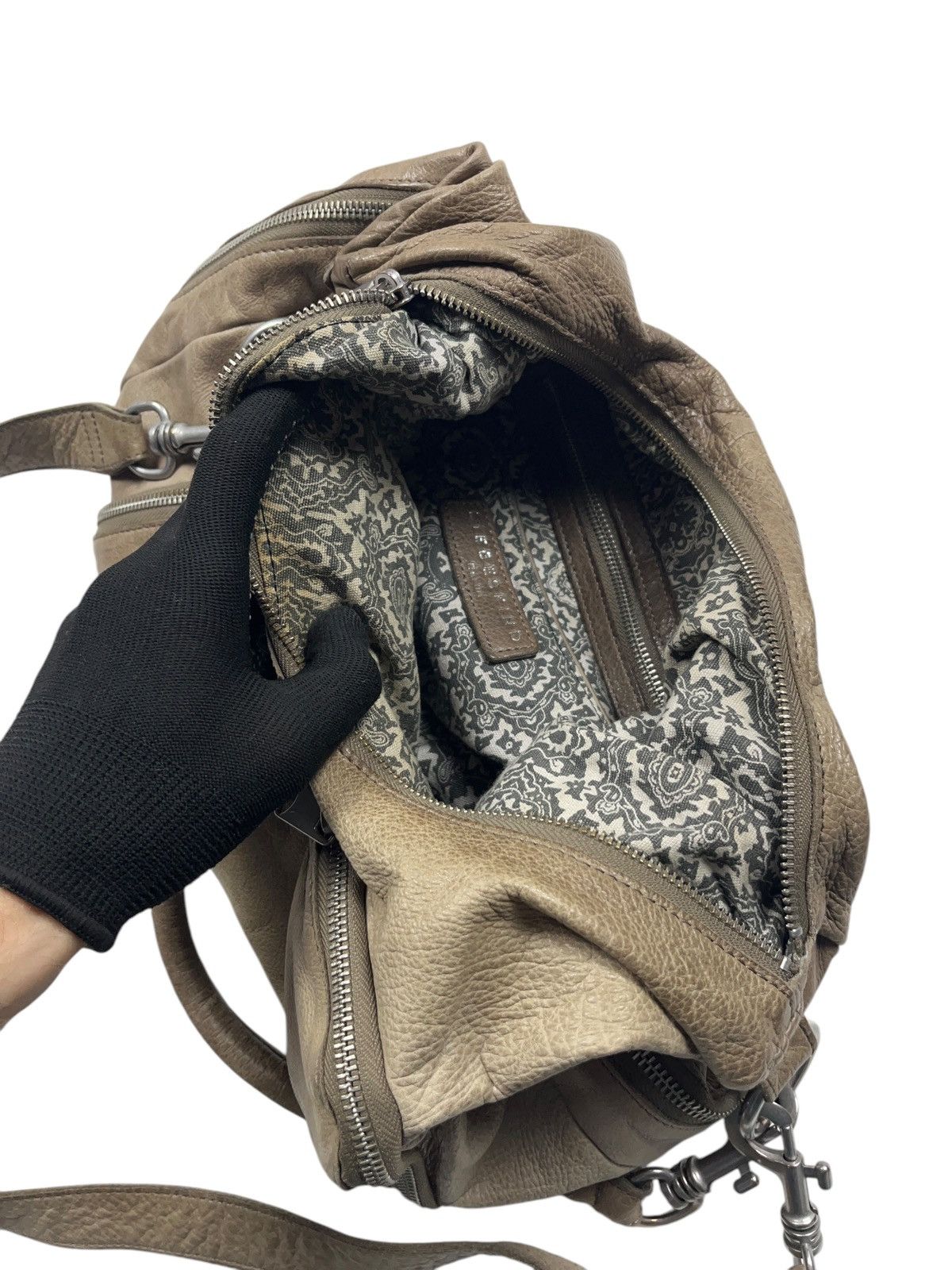 LIEBESKIND BERLIN × Vintage Vintage Liebeskind Berlin Leather Shoulder Bag Multi Pocket Size ONE SIZE - 8 Thumbnail