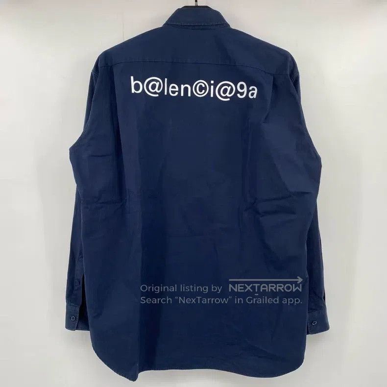 Balenciaga Balenciaga Back mailbox letter long-sleeve shirt Size US XXS / EU 40 - 1 Thumbnail