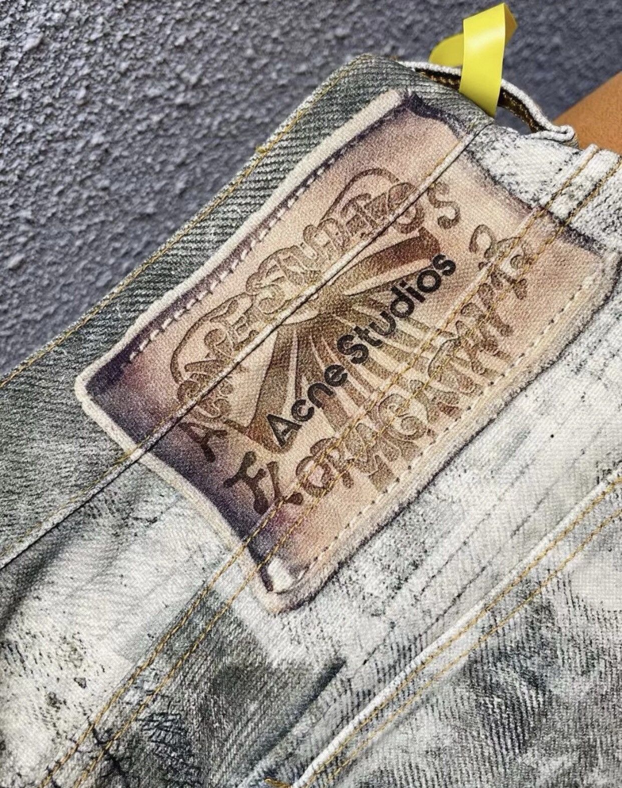 Acne Studios Acne studios Splash ink dirty 3D printed jeans2412-Nextarrow Size US 32 / EU 48 - 5 Thumbnail