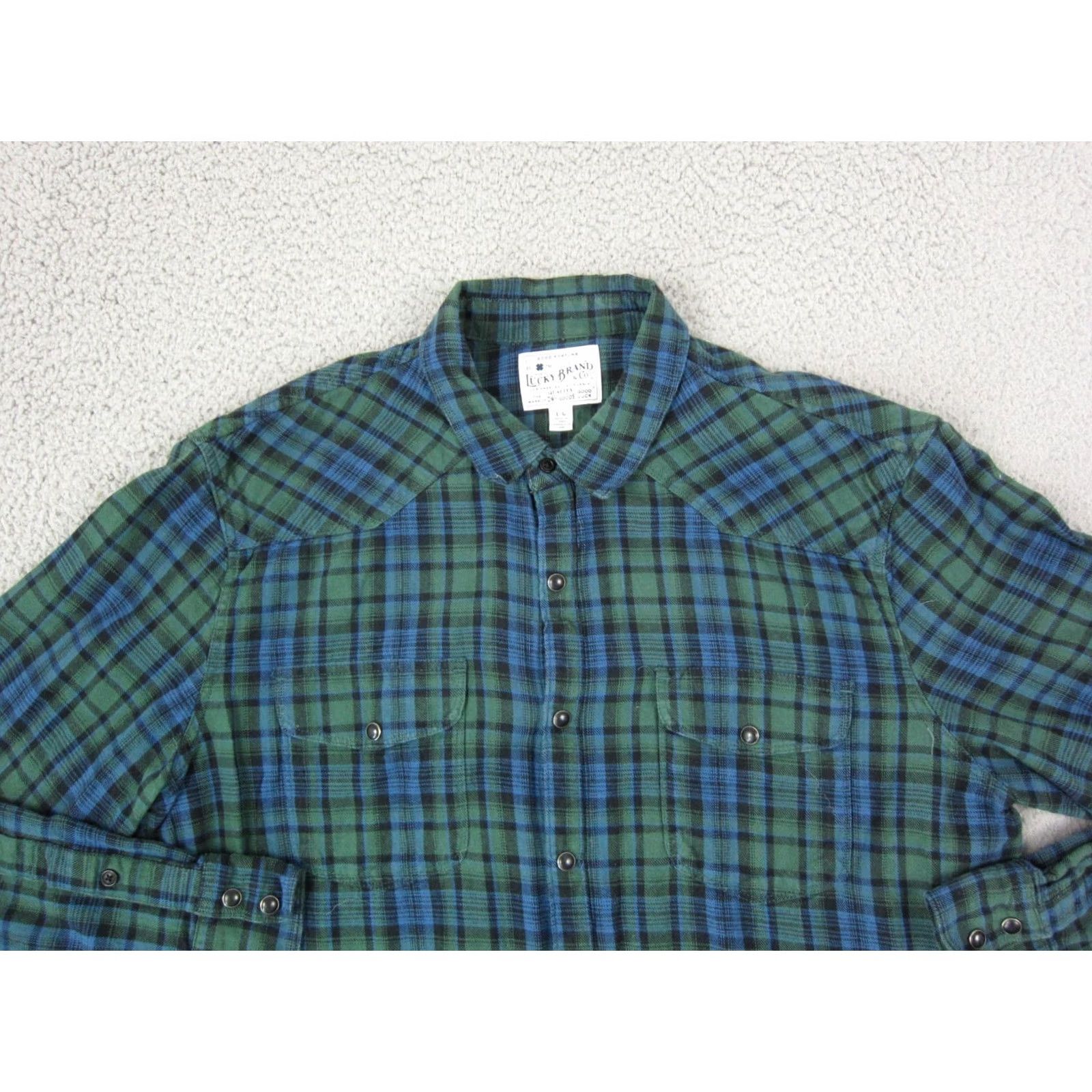 The North Face The North Face Shirt Adult Medium Blue Plaid Flannel Western Mens Button Up Size US M / EU 48-50 / 2 - 2 Thumbnail