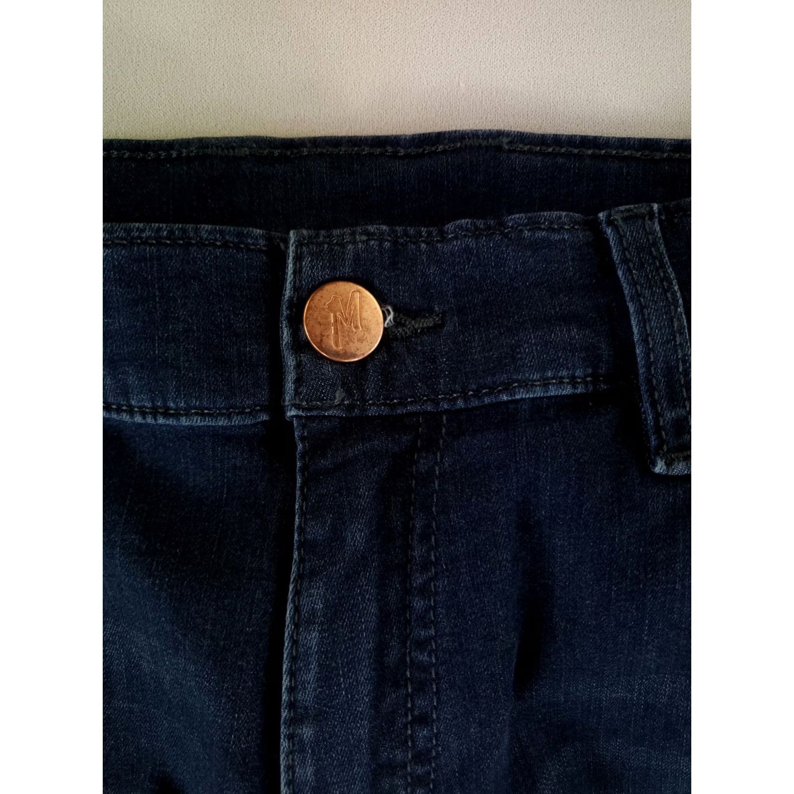 Vintage Mugsy Jeans Fultons Blue Stretch Performance Jeans 34x32 Mens Regular Straight Blue 33x32 Actual Size US 33 - 2 Thumbnail