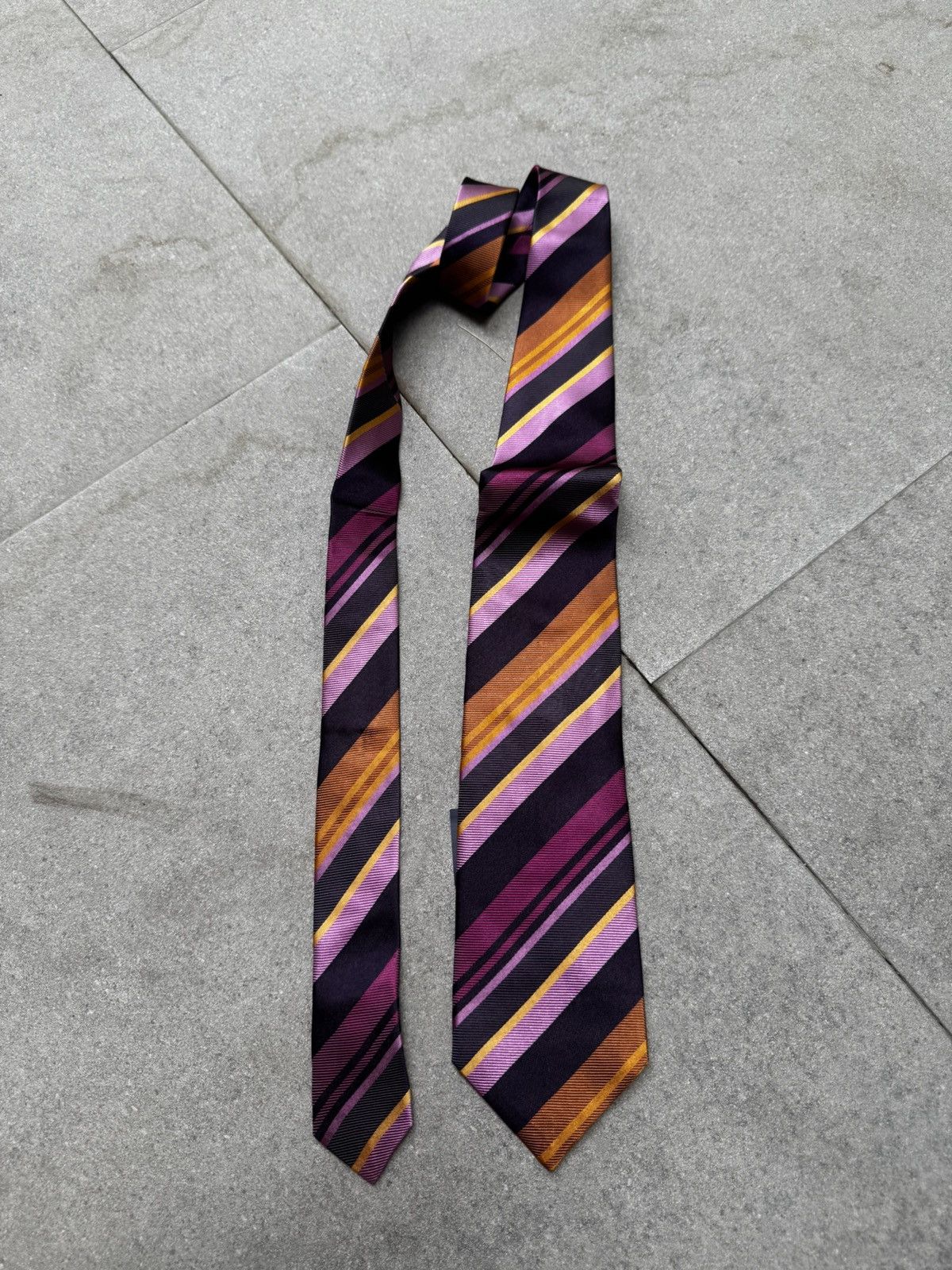 Kenzo Kenzo Striped Silk Tie Size ONE SIZE - 2 Thumbnail