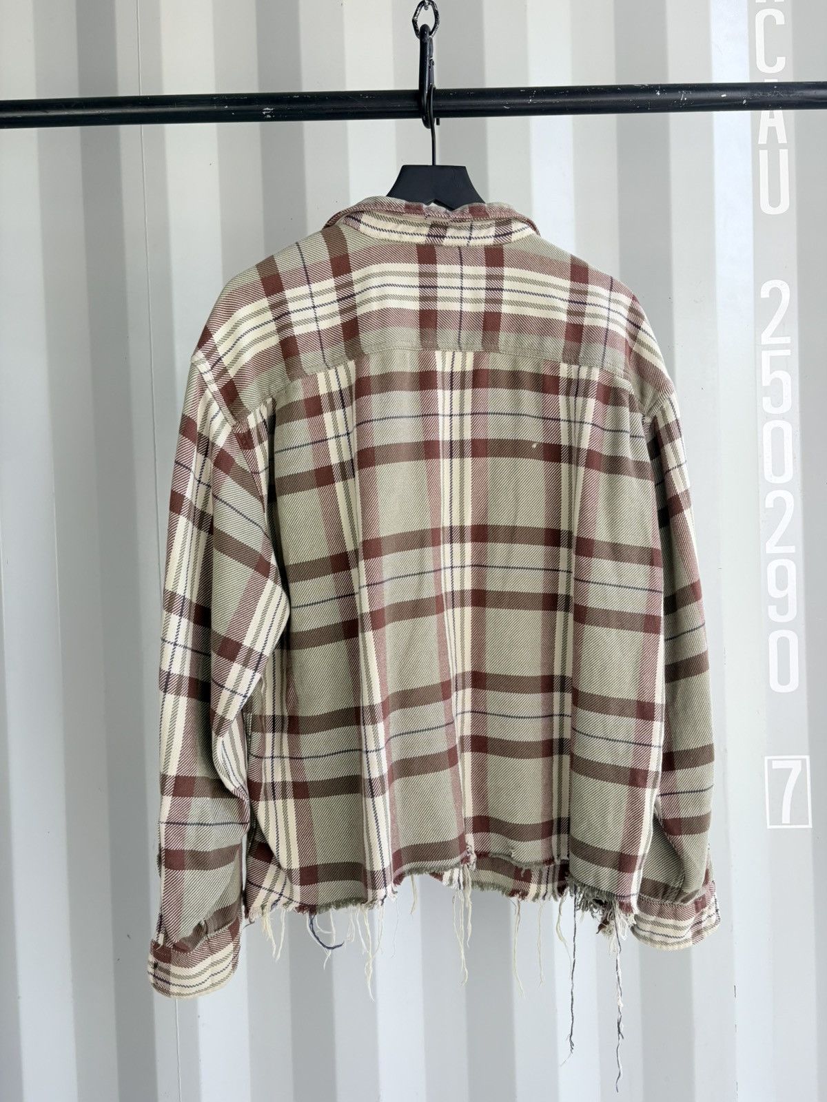 Vintage Vintage Flannel Shirt Boxy Faded Distressed Grunge Band Size US XL / EU 56 / 4 - 3 Thumbnail