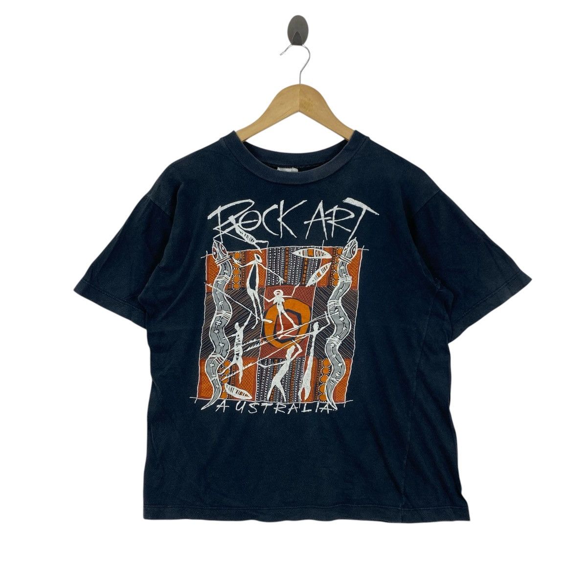 Vintage 90s Gooses Australia Rock Art T-Shirt M Aboriginal Vintage Size US M / EU 48-50 / 2 - 1 Thumbnail