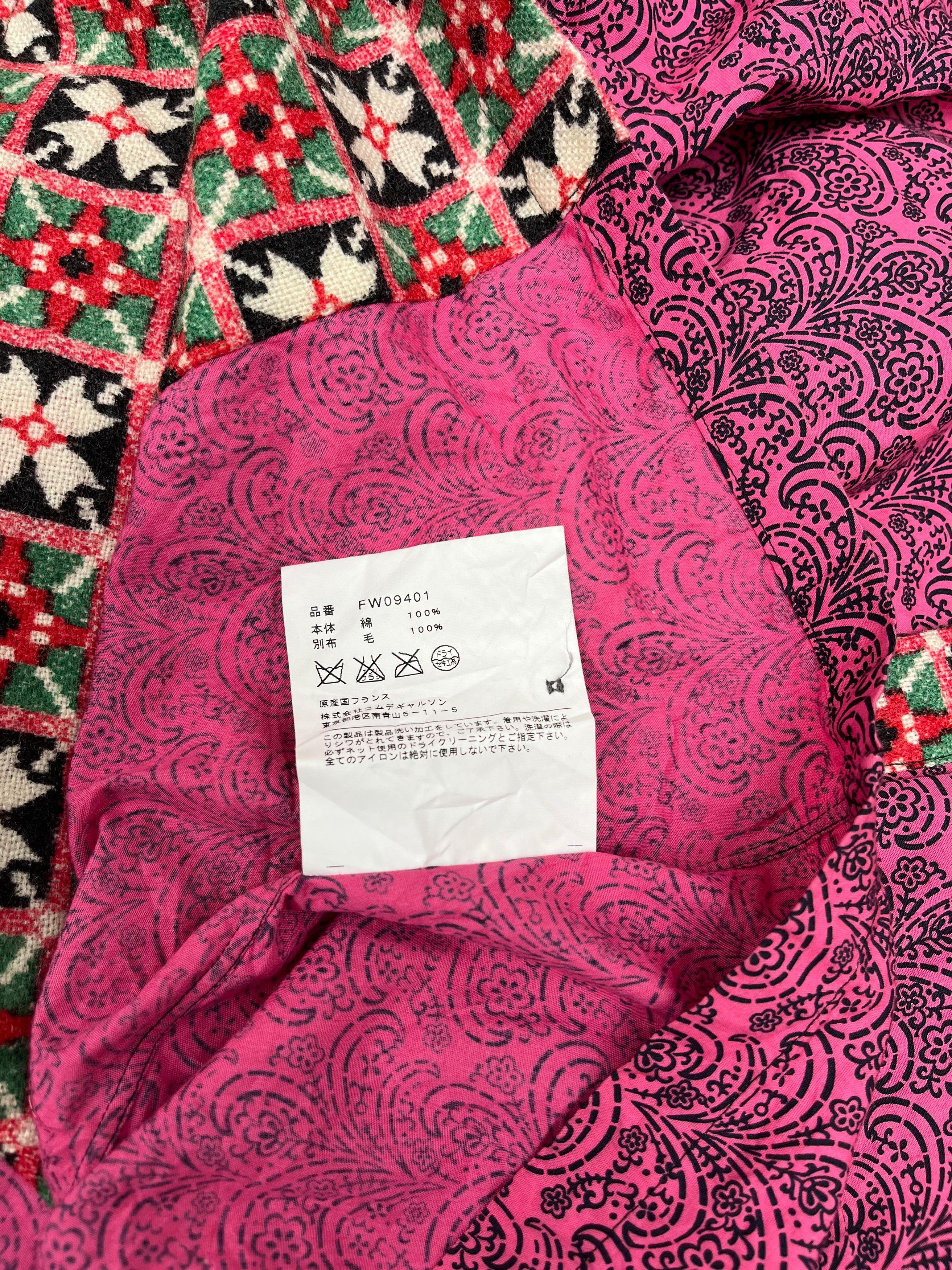 Comme des Garcons Comme Des Garcons Pink & Black Paisley Button Down Shirt Size US M / EU 48-50 / 2 - 5 Thumbnail