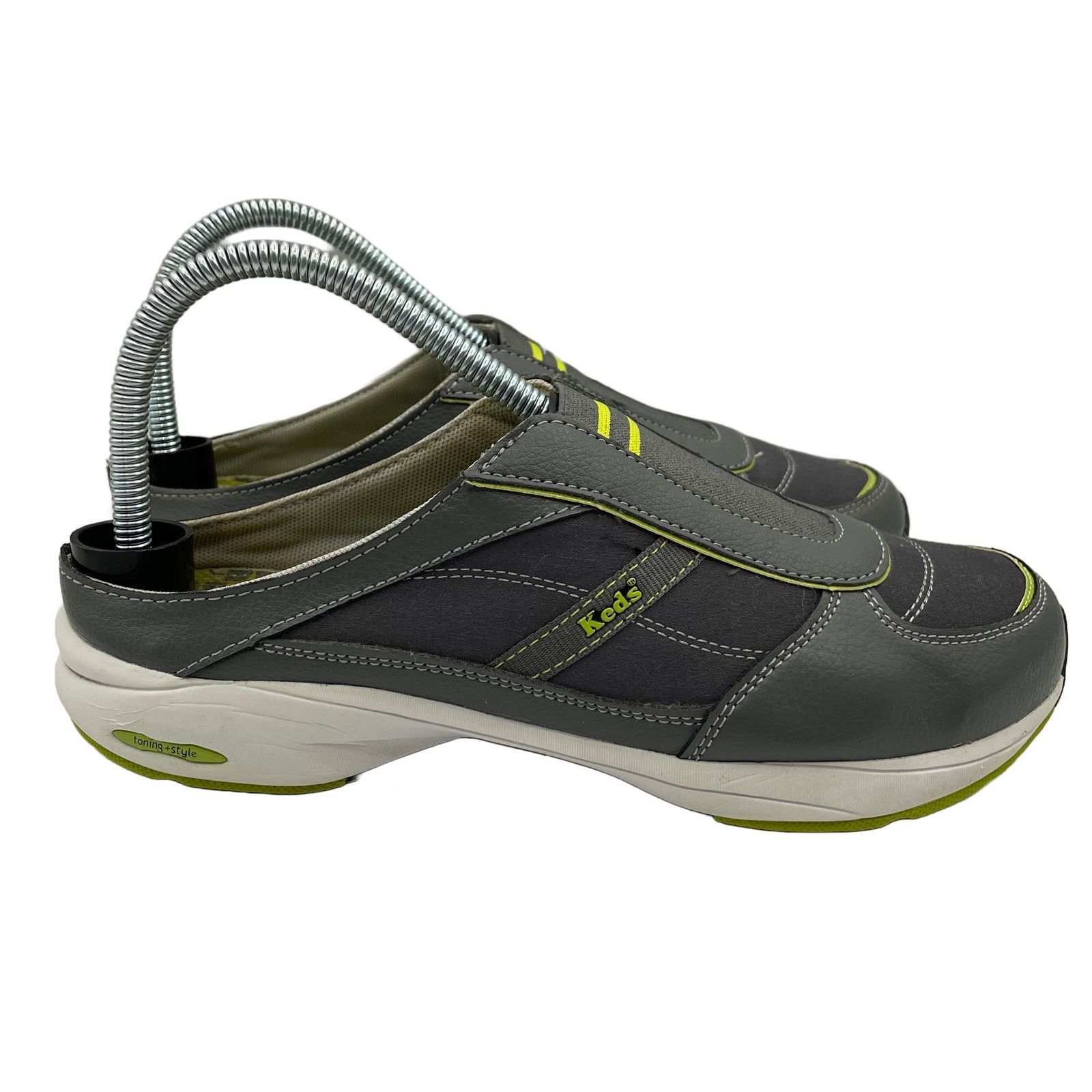 Keds Keds Savvy Mule Slip On Shoes Walking Gray Green Womens 8 Size US 8 / IT 38 - 1 Thumbnail