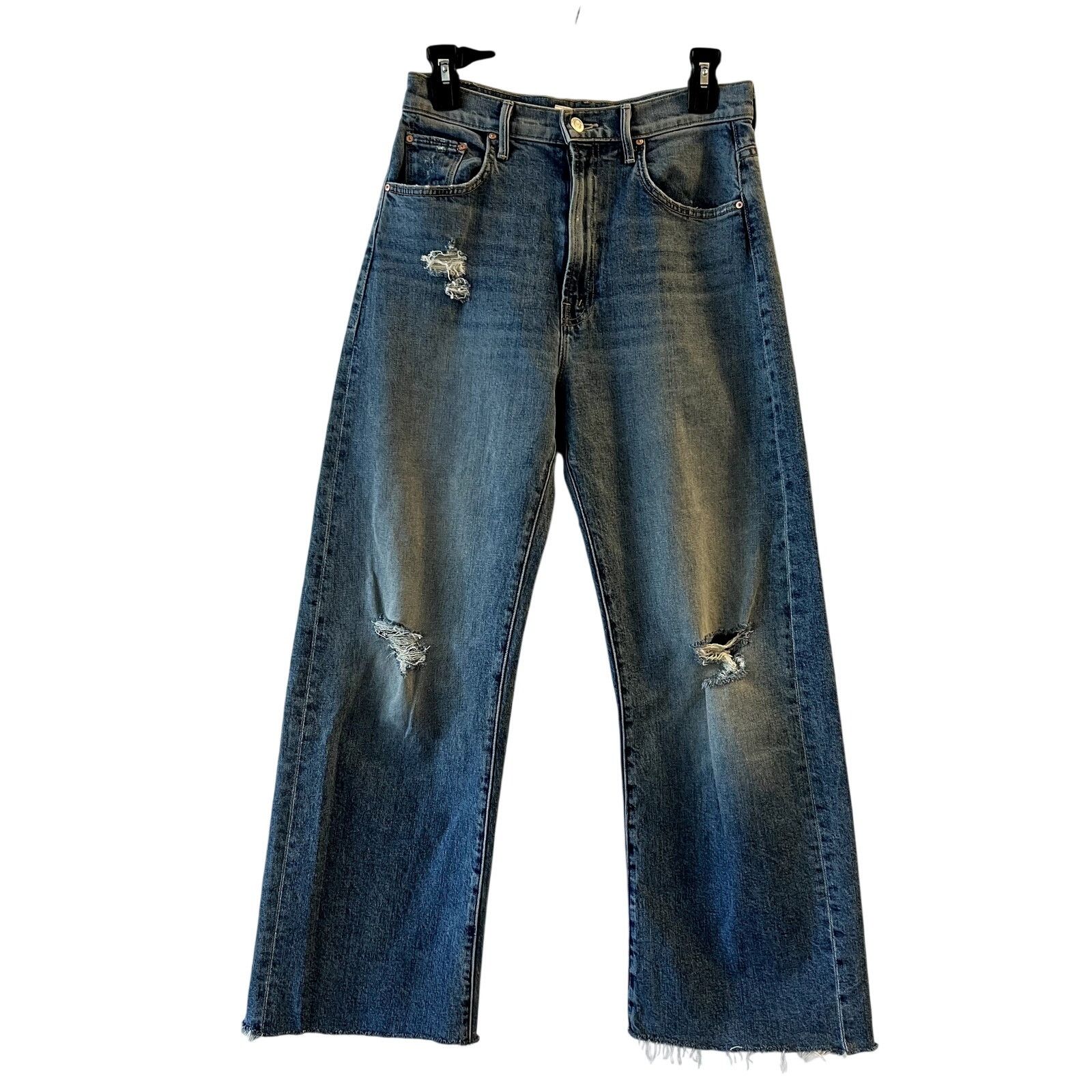 MOTHER Mother The Lasso Sneak Chew Jeans 27 Size 27" / US 4 / IT 40 - 2 Thumbnail