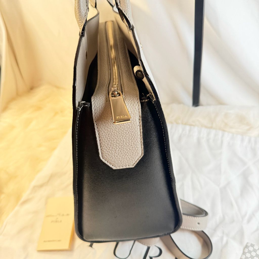 Furla Furla Satchel - Dove Grey/White - NEW w/ Dust Bag & COA Size ONE SIZE - 9 Thumbnail