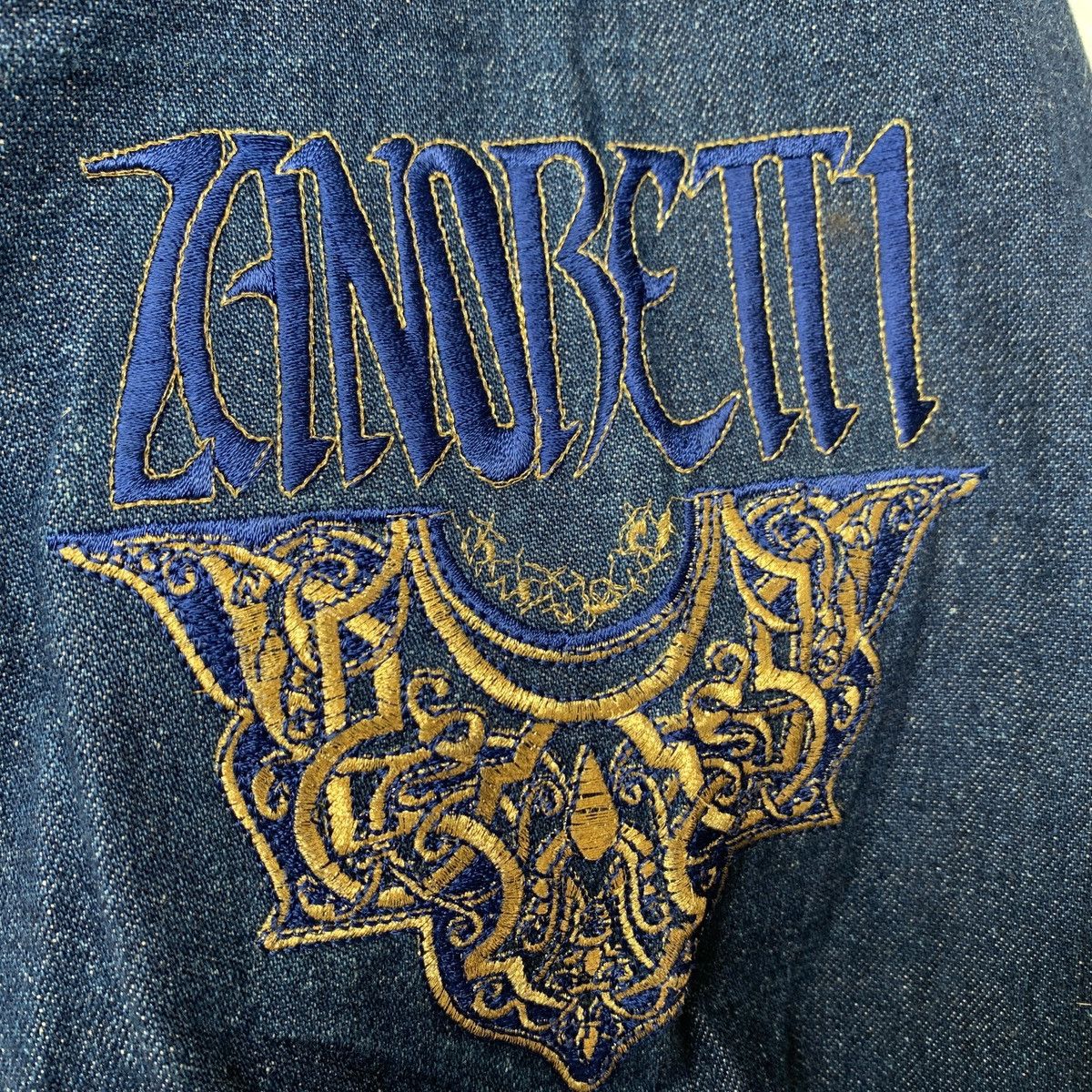 Vintage Vintage Zanobetti Italy Denim Jacket Embroidered Logo Size US L / EU 52-54 / 3 - 11 Thumbnail
