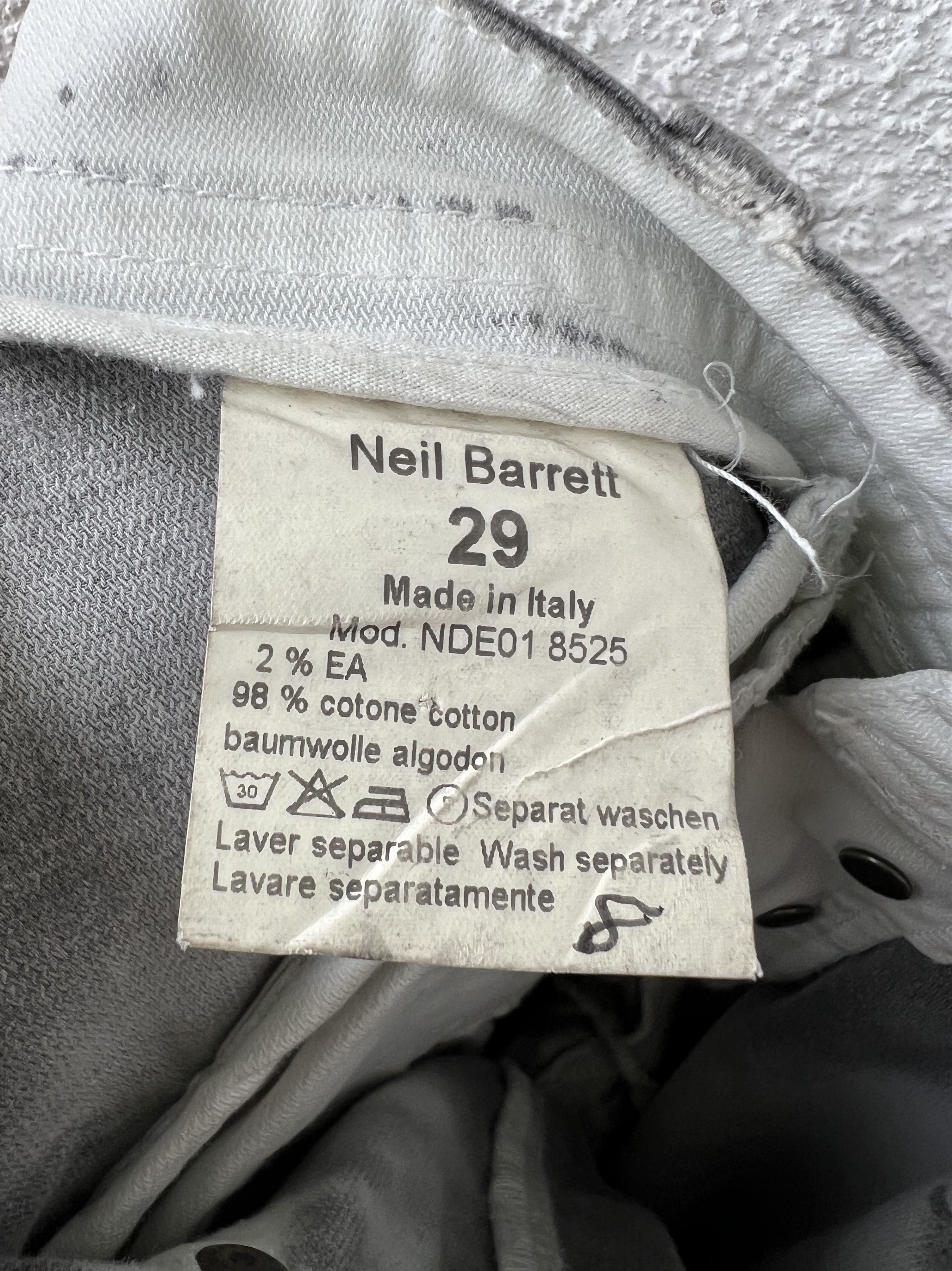Neil Barrett Neil Barrett Denim Jeans 29 Size 29" - 6 Thumbnail