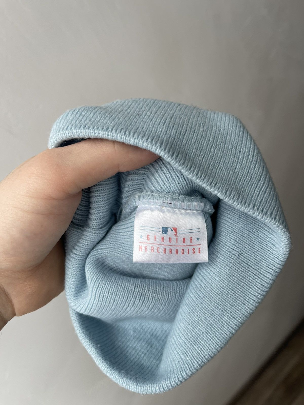 New York Yankees Vintage New York Yankees blue Beanie Hat Logo Y2K unisex Size ONE SIZE - 3 Thumbnail