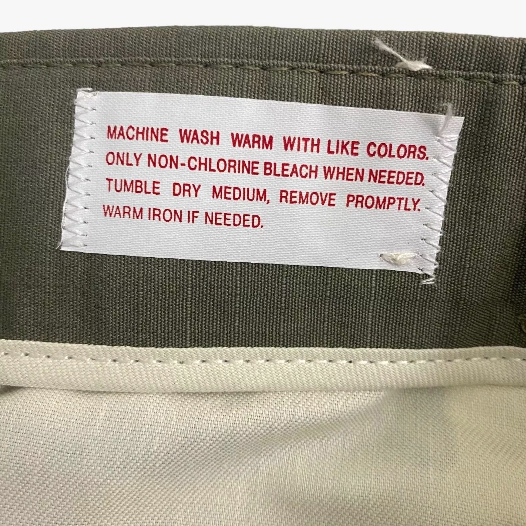 J Brand VINTAGE Rattlers Brand Pleated Dress Pants Mens 38X33 Green Ripstop Casual Workwear Size US 38 / EU 54 - 8 Thumbnail