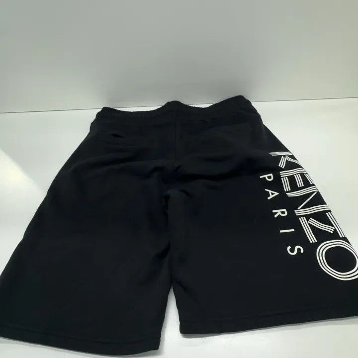 Kenzo KENZO Black Logo Print Shorts for Men -2507 Size US 32 / EU 48 - 9 Thumbnail