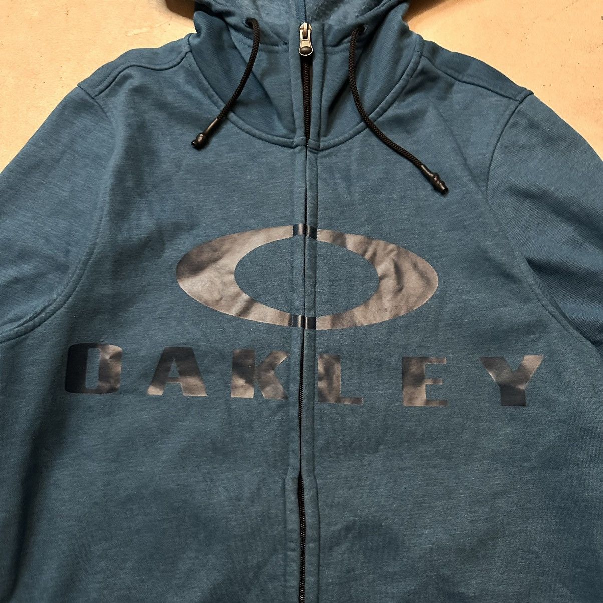 Oakley Turquoise Oakley Logo Zip Up Hoodie Size M Size US M / EU 48-50 / 2 - 3 Thumbnail