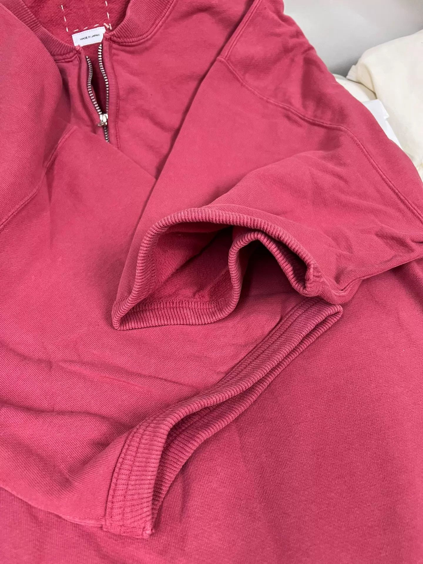 Visvim VISVIM 26SS MONDO HENLEY ZIP S/S DMGD RED 5 Size US XXL / EU 58 / 5 - 4 Thumbnail