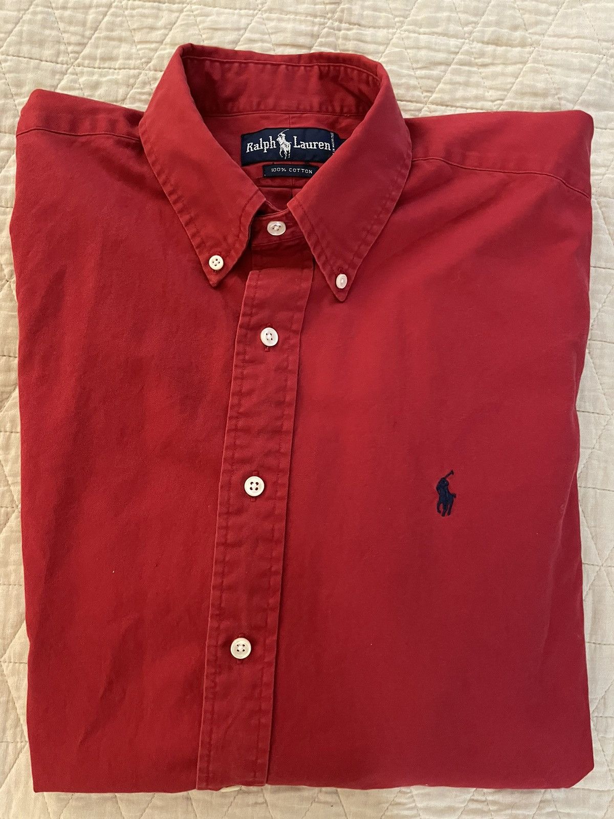 Polo Ralph Lauren × Vintage The Iconic Button Down Twill Shirt Size US L / EU 52-54 / 3 - 1 Thumbnail