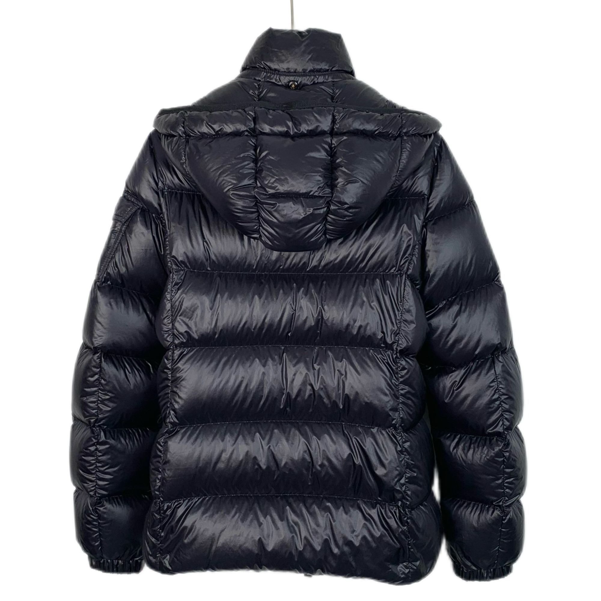 Moncler Moncler Berre Series Black Logo Patch Hooded Quilted Down Ja Size S / US 4 / IT 40 - 13 Thumbnail