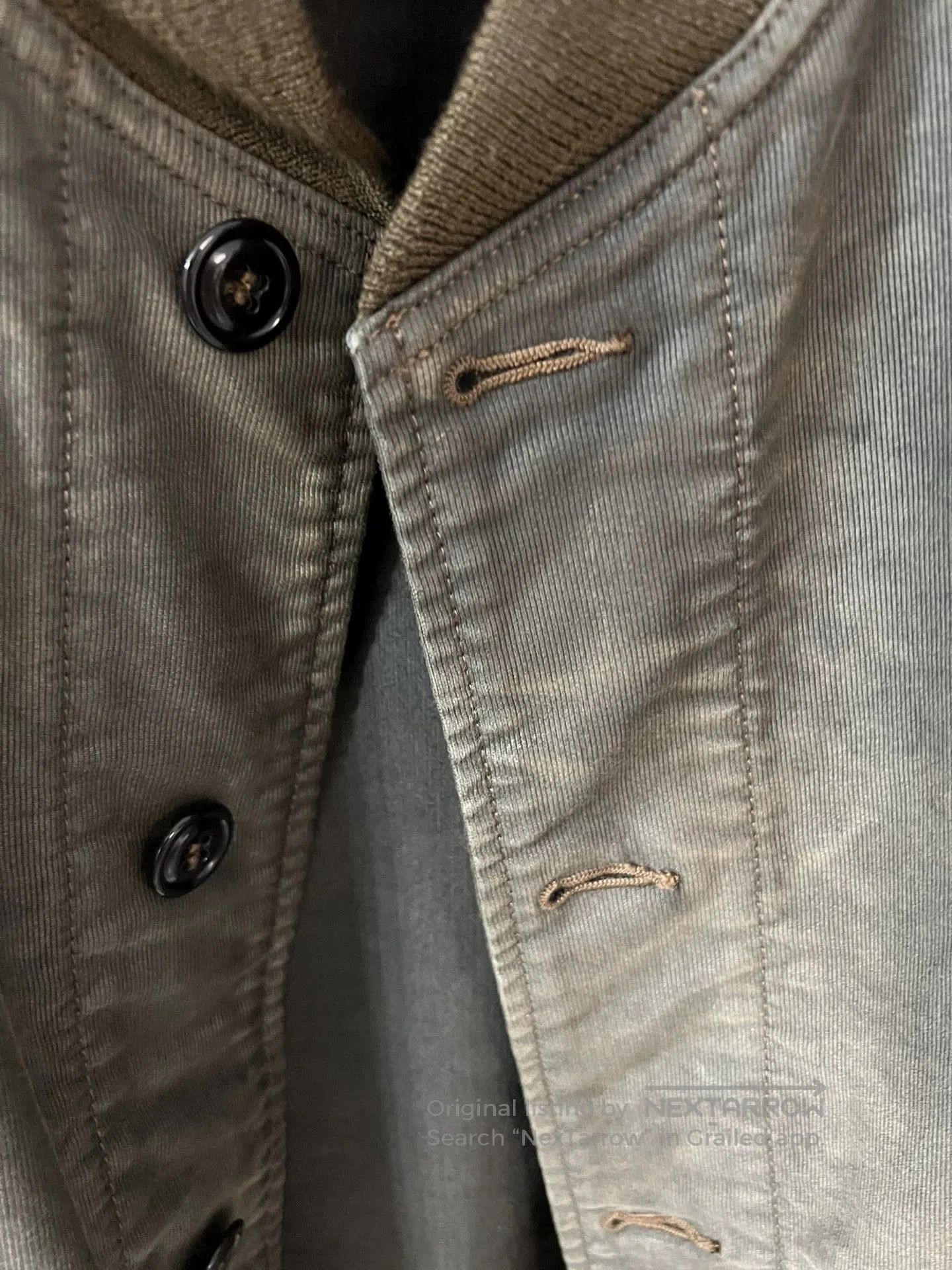 RRL Ralph Lauren vintage rrl baseball jacket in gray. Size US M / EU 48-50 / 2 - 4 Thumbnail