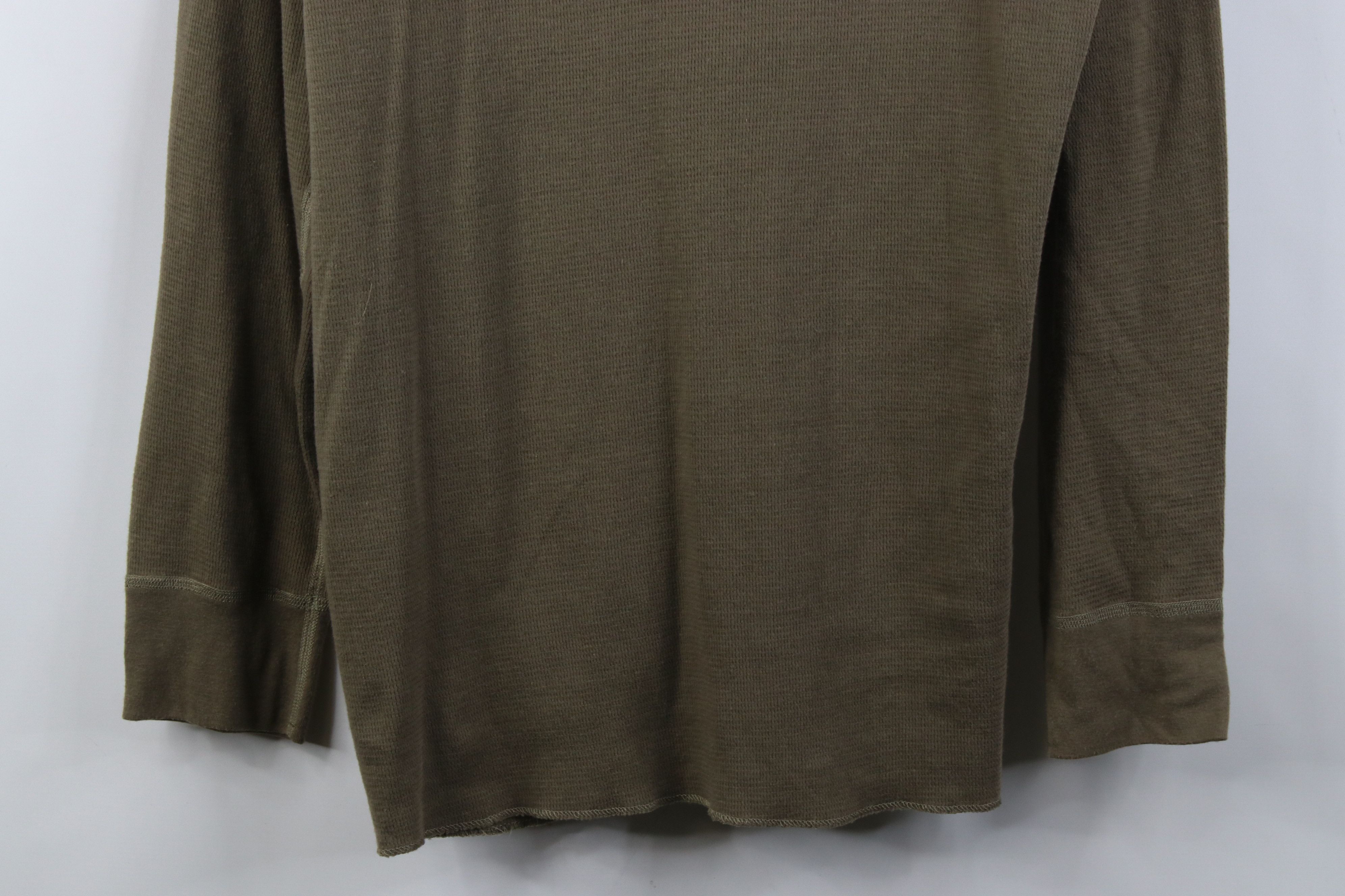 Vintage Vintage Y2K American Apparel Thermal Waffle Knit T-Shirt USA Size US XXL / EU 58 / 5 - 3 Thumbnail