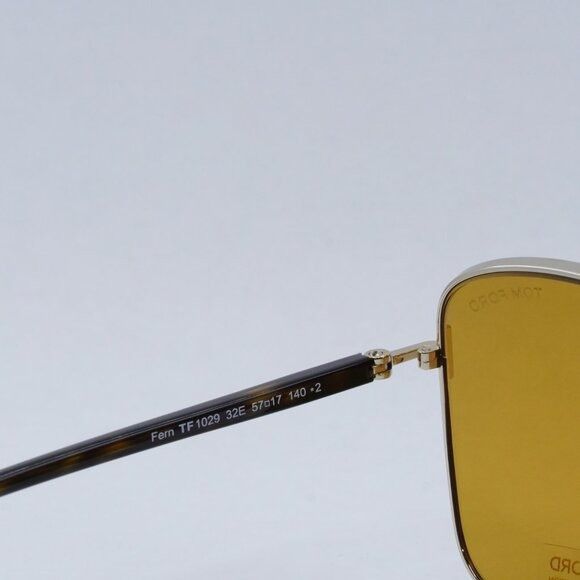 Tom Ford Tom Ford FT1029 32E Sunglasses Rose Gold Square Frame Size ONE SIZE - 9 Thumbnail