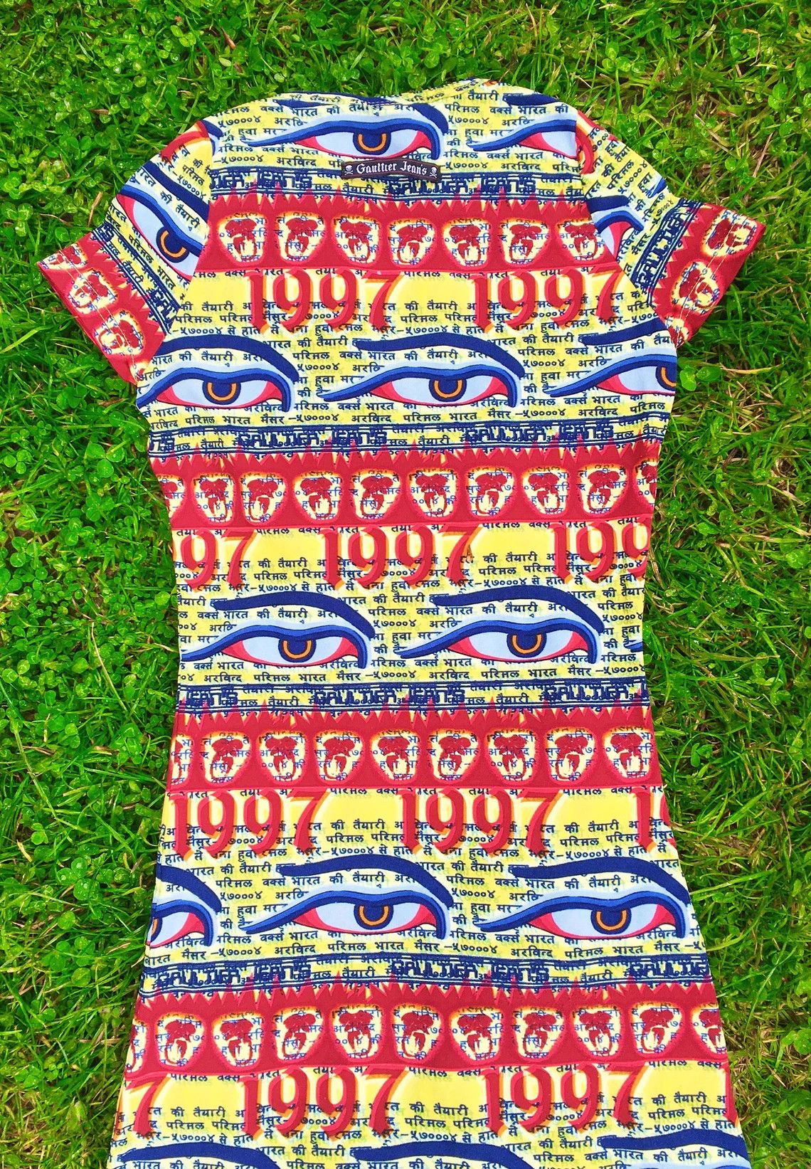 Jean Paul Gaultier Jean Paul Gaultier JPG Tibet Tibetan 1997 Buddha Eyes Dress Size S / US 4 / IT 40 - 10 Thumbnail