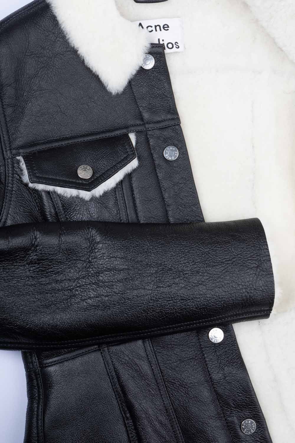 Acne Studios Acne Studios Luana Lamb Leather Shearling Coat Winter 2015 Size S / US 4 / IT 40 - 12 Thumbnail