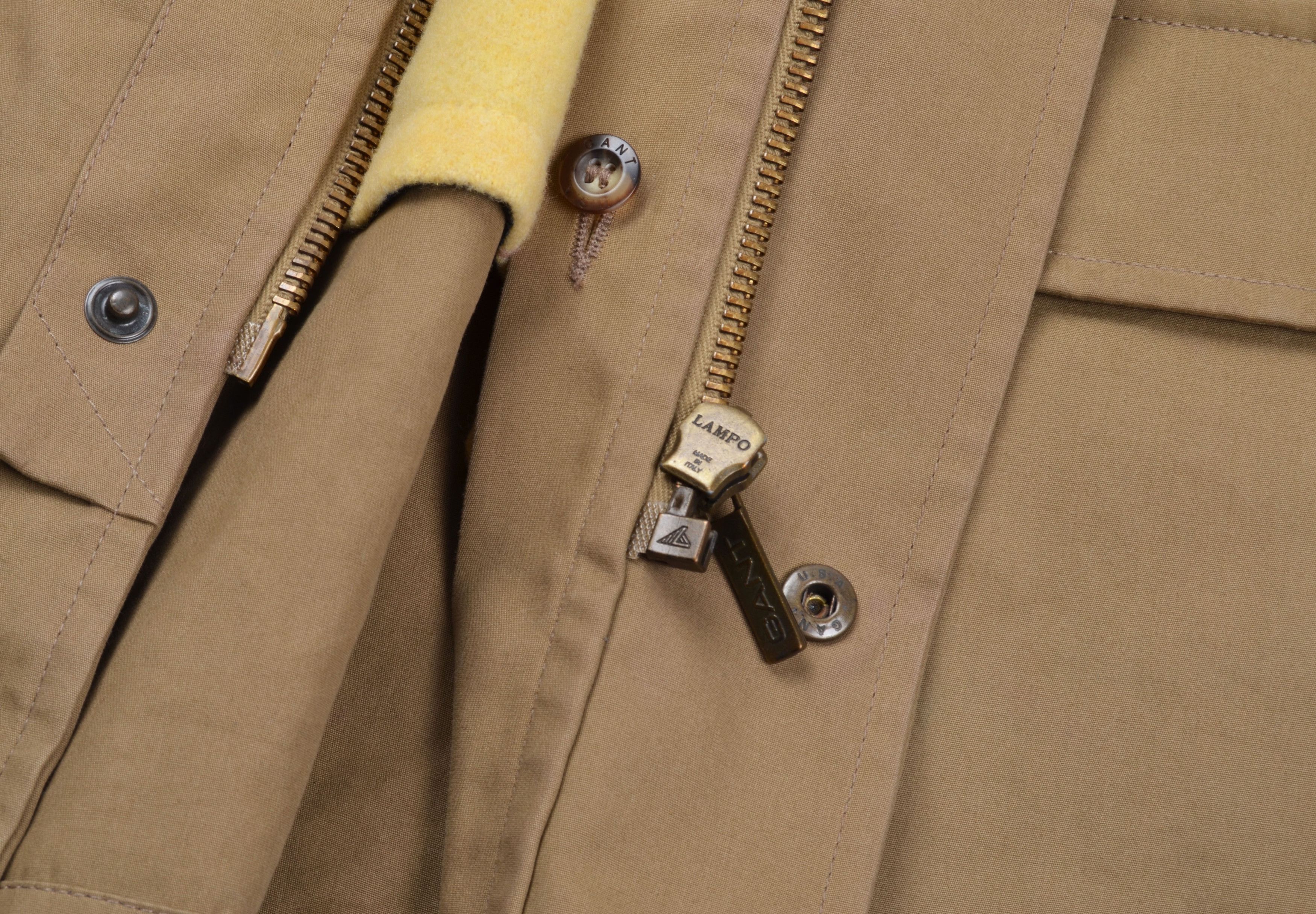 Gant Vntg Gant USA Waxed Warm Lining Corduroy Collar Camel Coat Size US M / EU 48-50 / 2 - 3 Thumbnail
