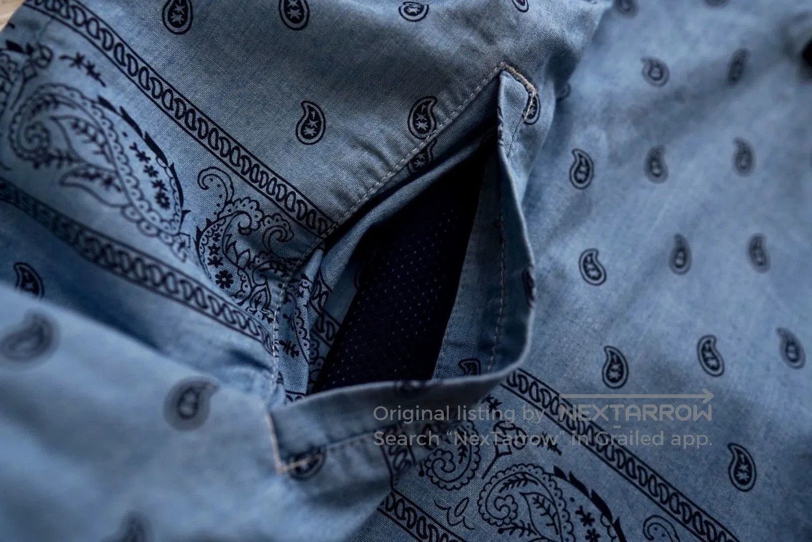 The North Face Blue Patterned Hooded Light Jacket. Size US M / EU 48-50 / 2 - 7 Thumbnail