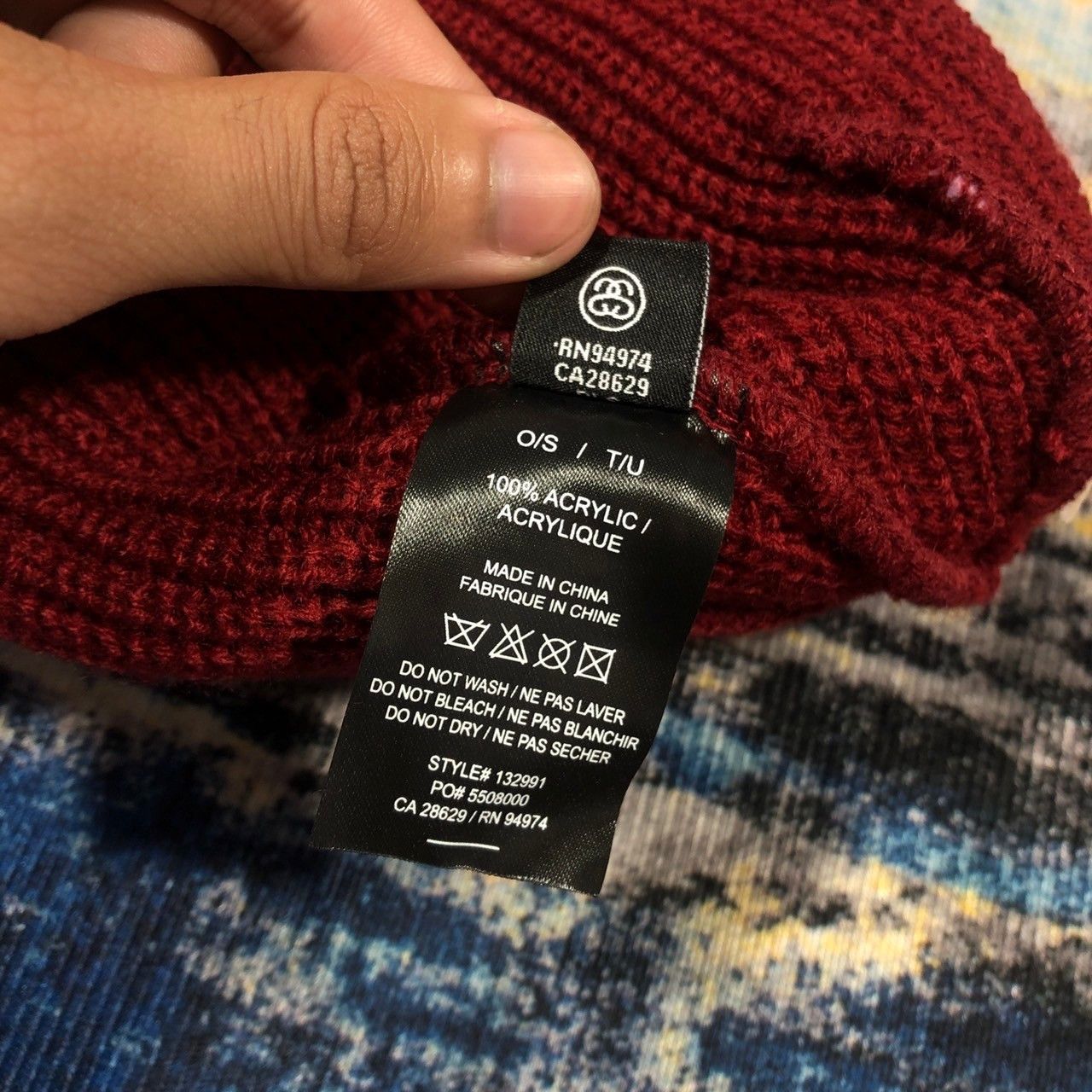 Stussy × Vintage Stussy Striped Cuff Beanie Size ONE SIZE - 5 Thumbnail