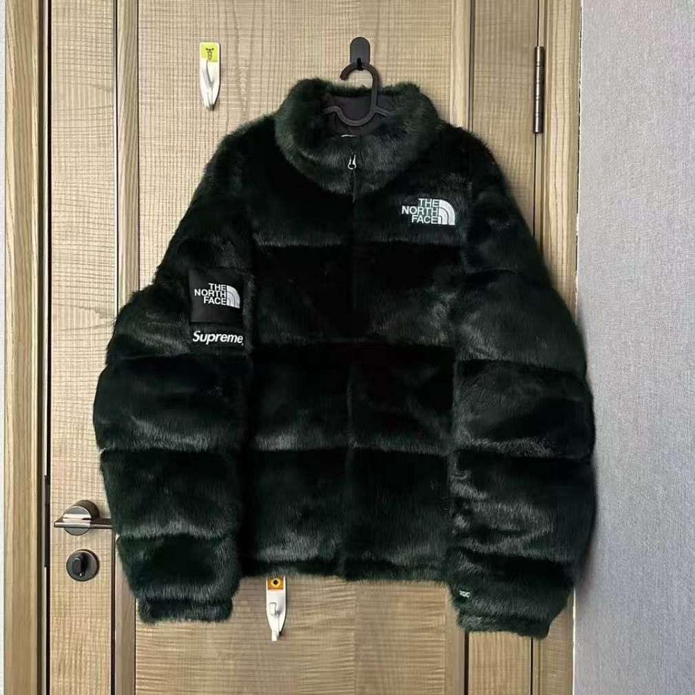 Supreme North Face Faux Fur Nuptse Jacket | Grailed