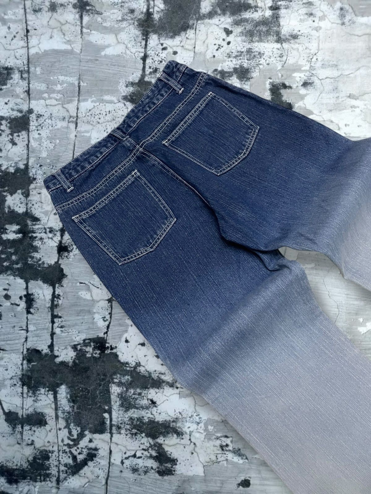 Japanese Brand Vintage 90s Japan Designer Design Flower Flared Summer Denim Size US 26 / EU 42 - 16 Thumbnail