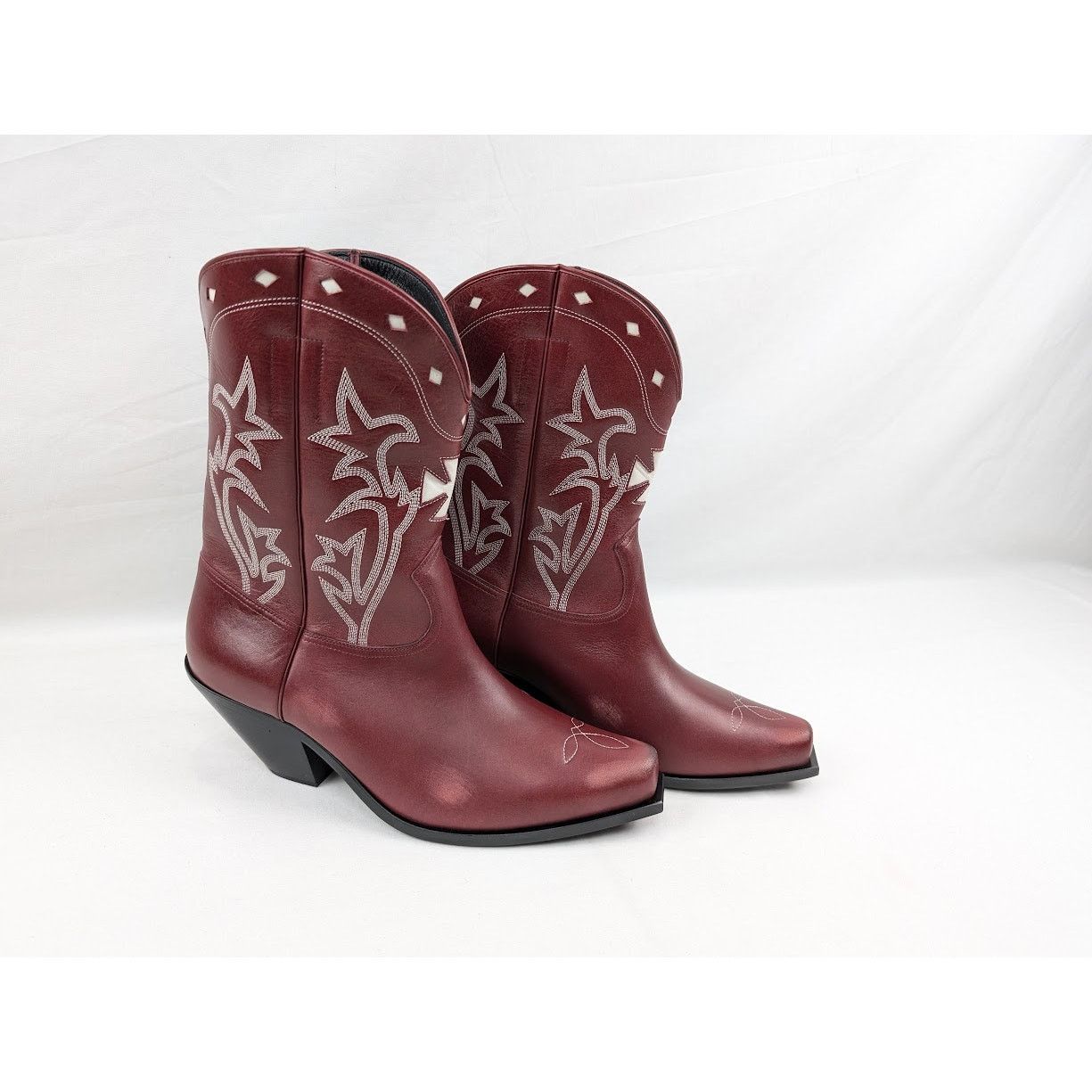 Enfants Riches Deprimes o1rshd1 Swiss Cowboy Boots Cow Glazed in Vintage Red/Cream Size US 11 / EU 44 - 12 Thumbnail