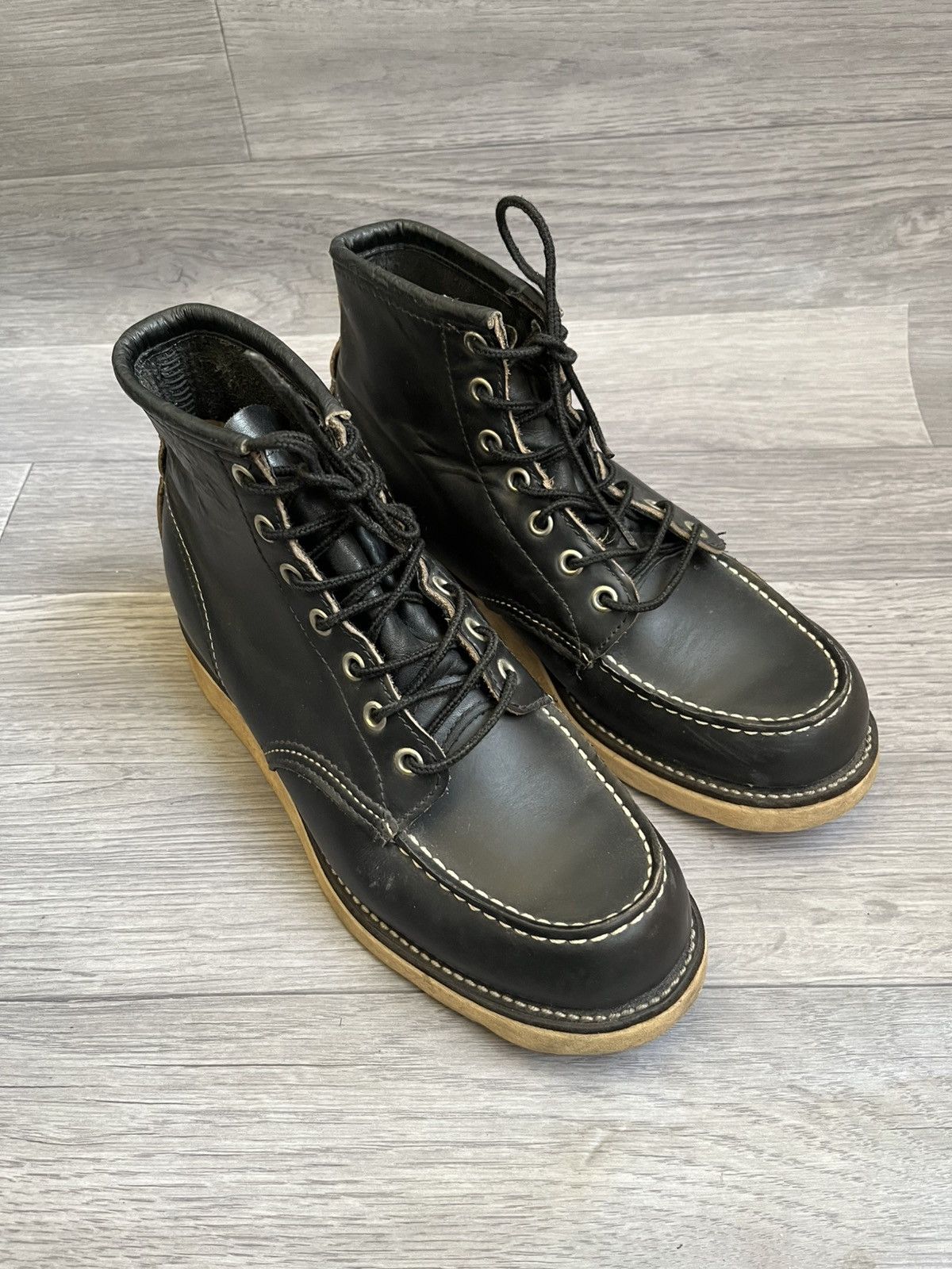 Engineered Garments × Red Wing Redwing x Irish setter black leather moc-toe boots, Nigo sz Size US 7 / EU 40 - 7 Thumbnail