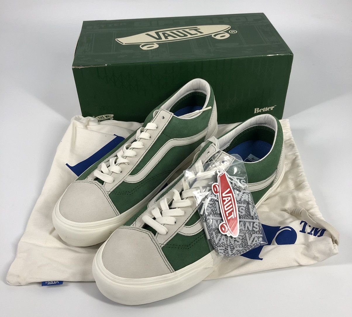 Other Vans x Better Gift Shop Style 36 VLT LX Low Green Sneakers Size US 13 / EU 46 - 1 Thumbnail