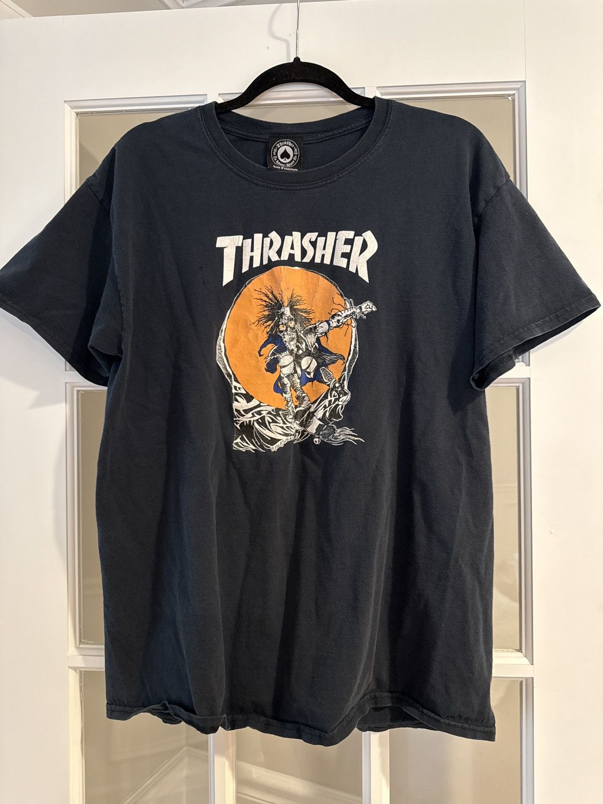 Thrasher Thrasher skate outlaw tee shirt Size US L / EU 52-54 / 3 - 1 Thumbnail