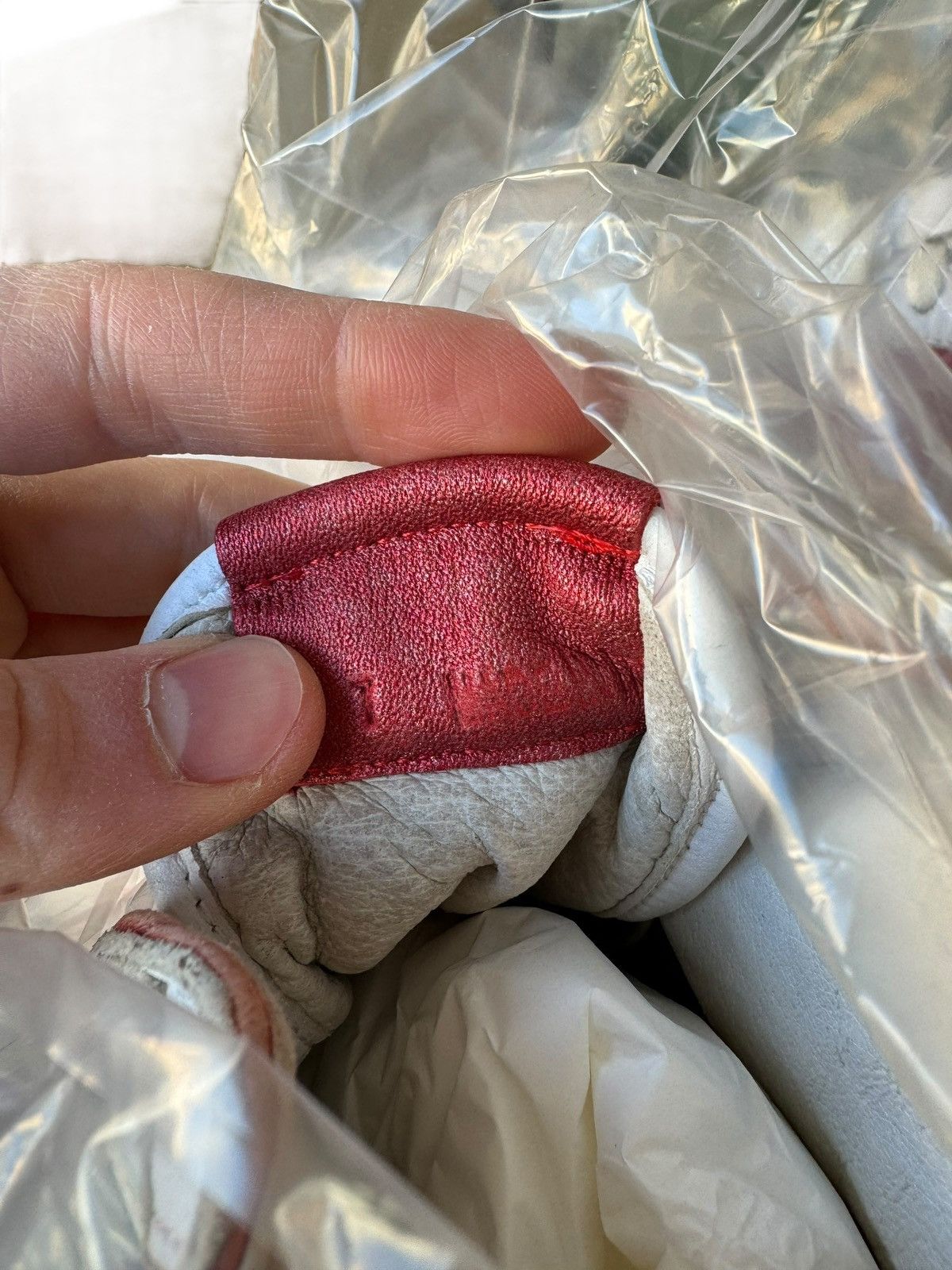 Rhude $750 Red BBall Rhecess Vintage Distressed Hi Sneaker Leather Size US 7 / EU 40 - 8 Thumbnail