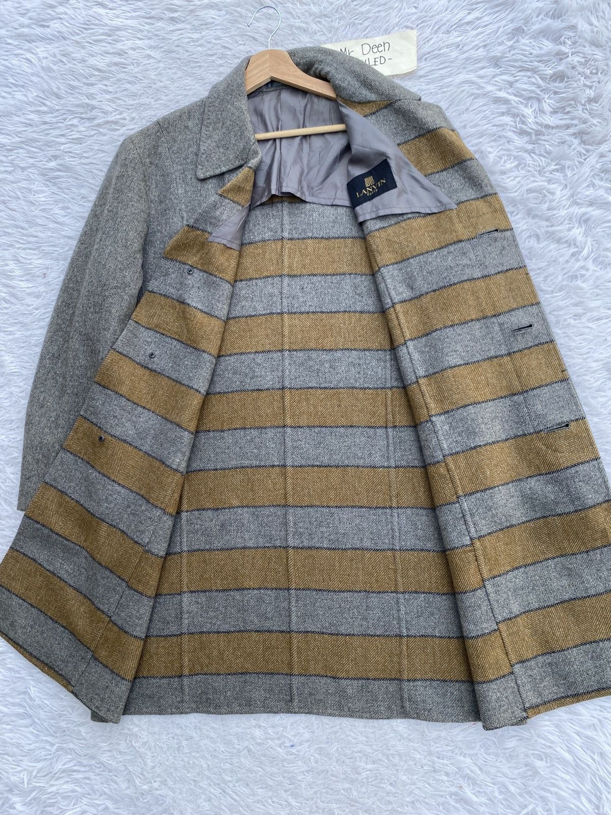 Lanvin Rare Vintage LANVIN Wool Long Coat Size 38S - 7 Thumbnail