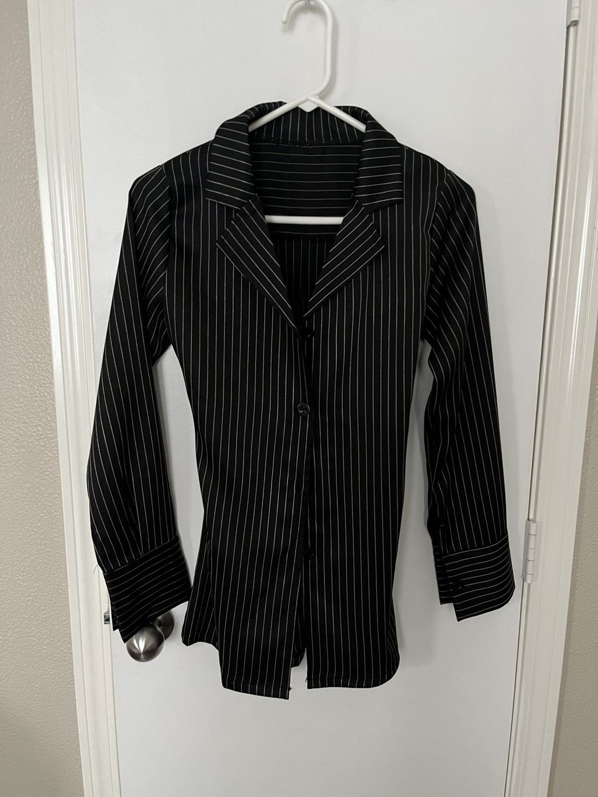 Japanese Brand × Vintage Sexy long button down Size S / US 4 / IT 40 - 3 Thumbnail