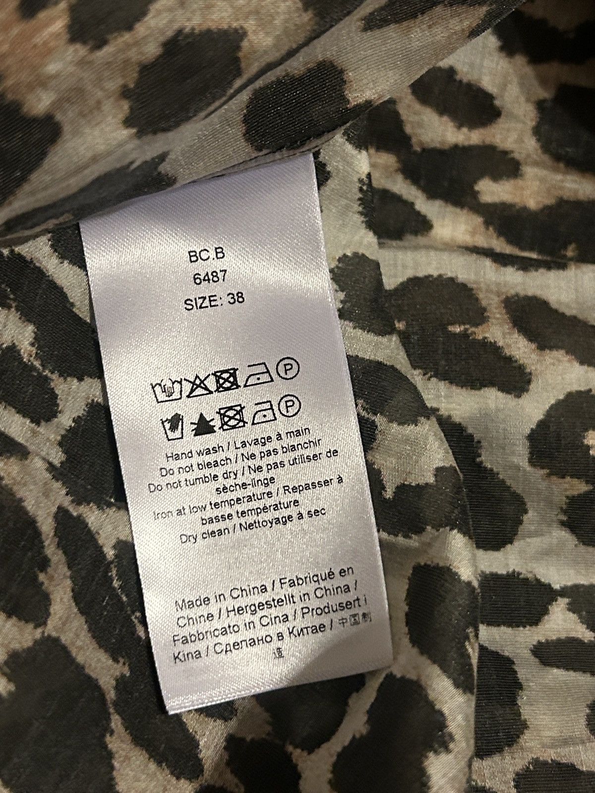 Ganni GANNI Leopard-print TENCEL™-blend voile midi dress size EU38 Size M / US 6-8 / IT 42-44 - 7 Thumbnail